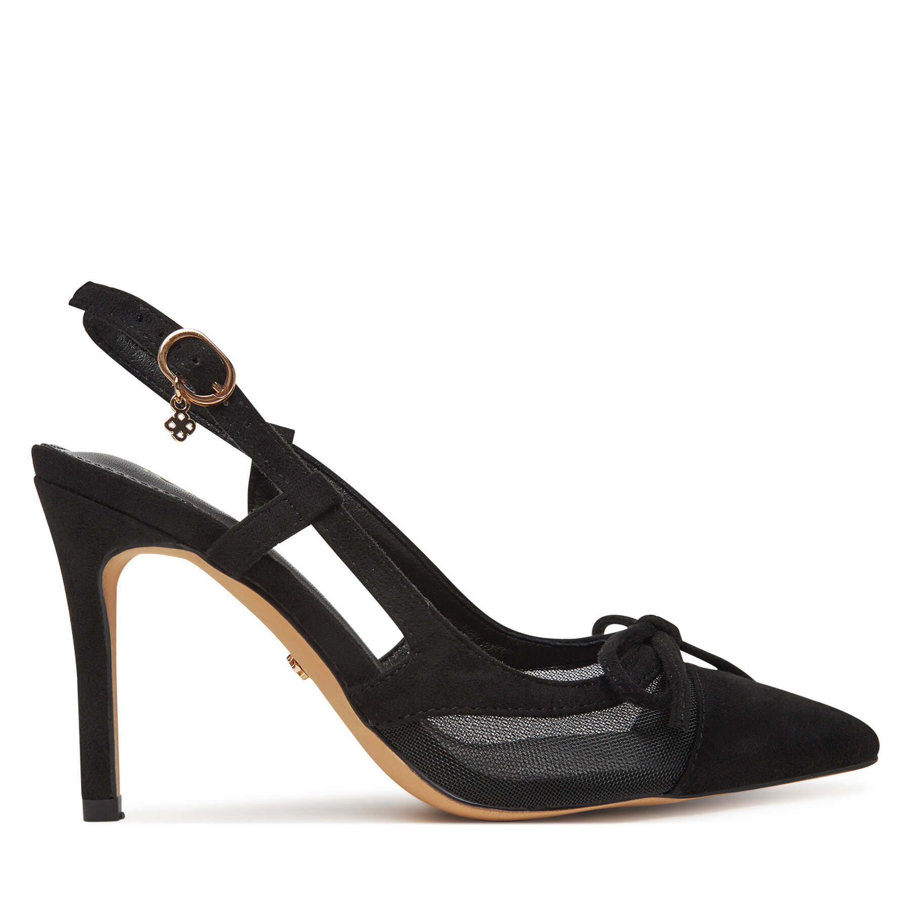 Pantofi cu toc subțire DeeZee AU-8268-10 Negru