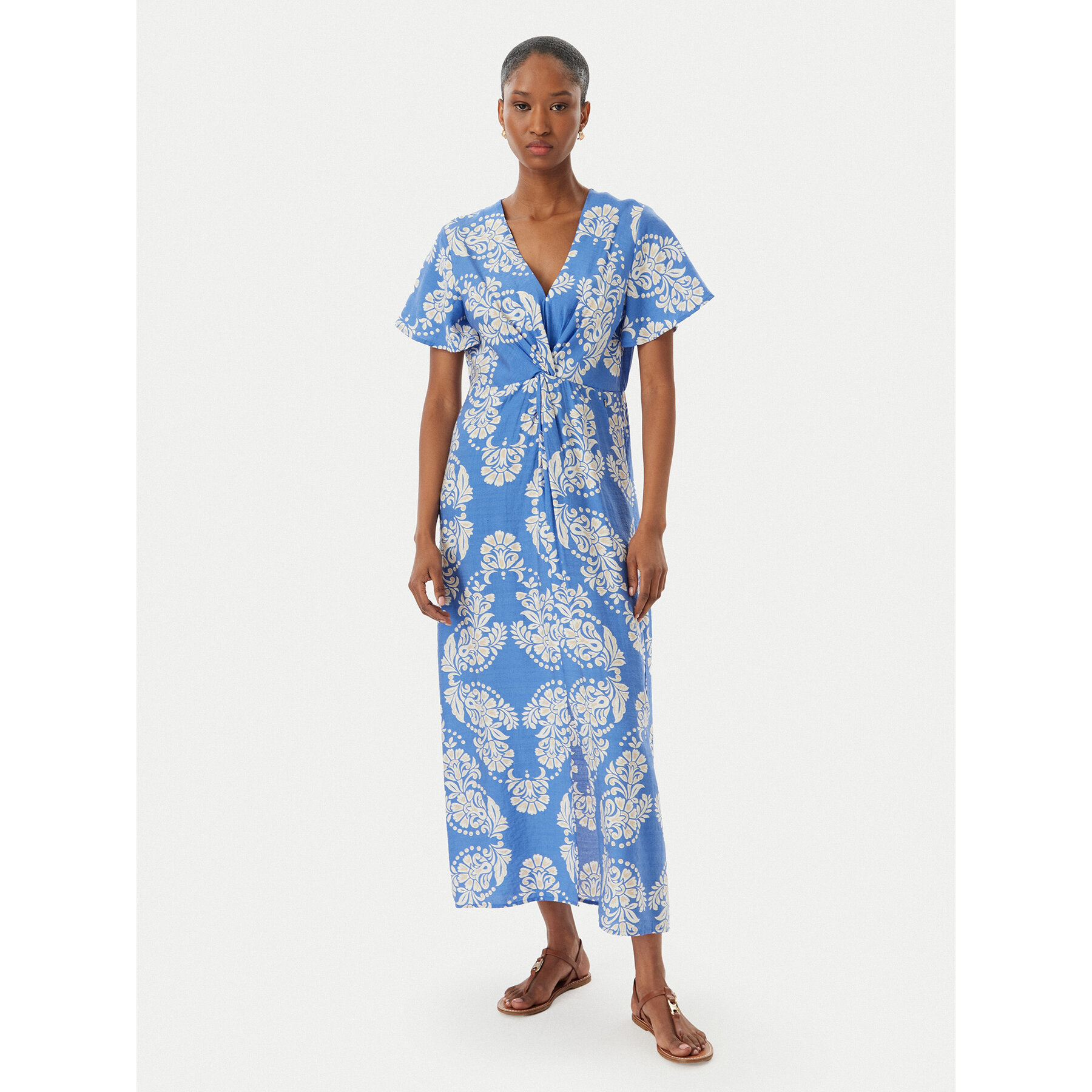 LOLA CASADEMUNT Sommerkleid LS2616137 Blau Regular Fit