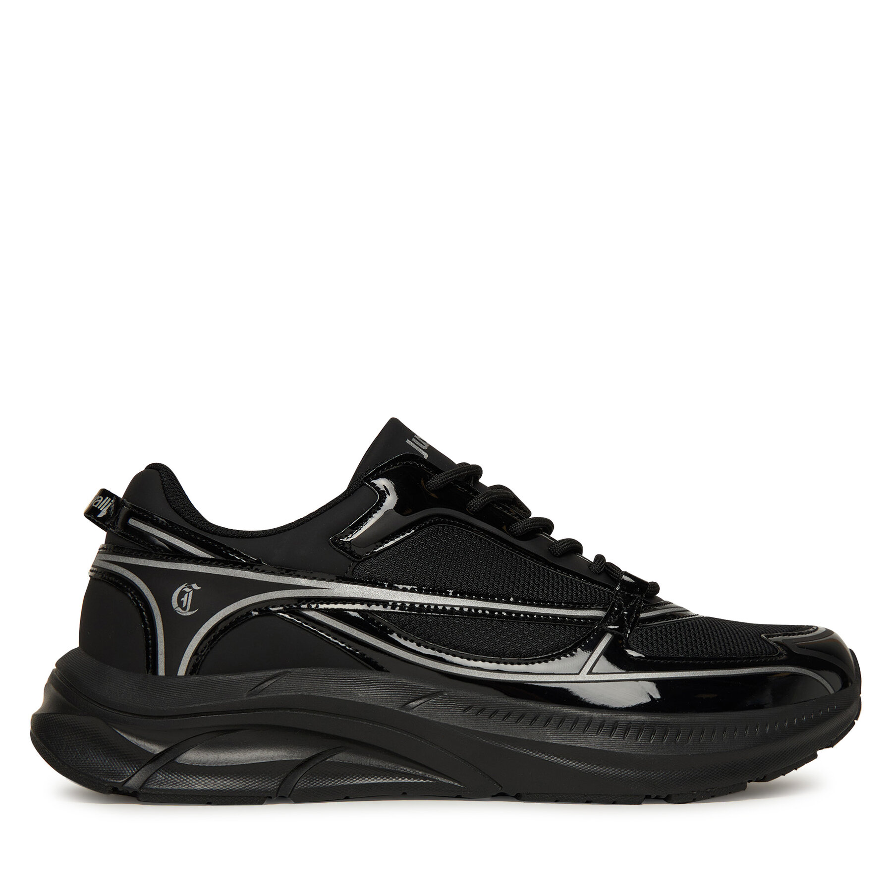Sneakersy Just Cavalli 79QA3SJ1 ZSD43 Čierna