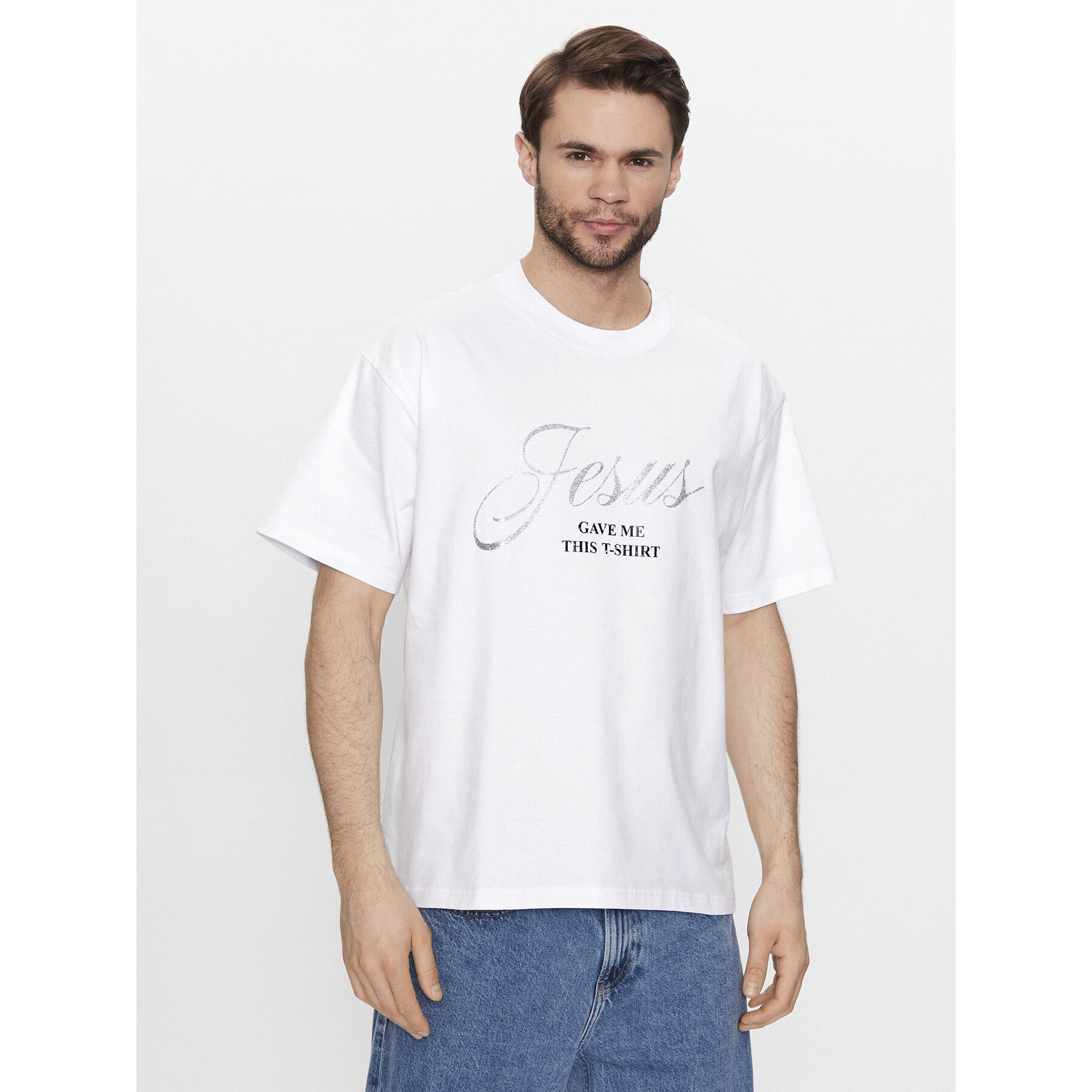 2005 T-shirt Unisex Jesus Bianco Regular Fit