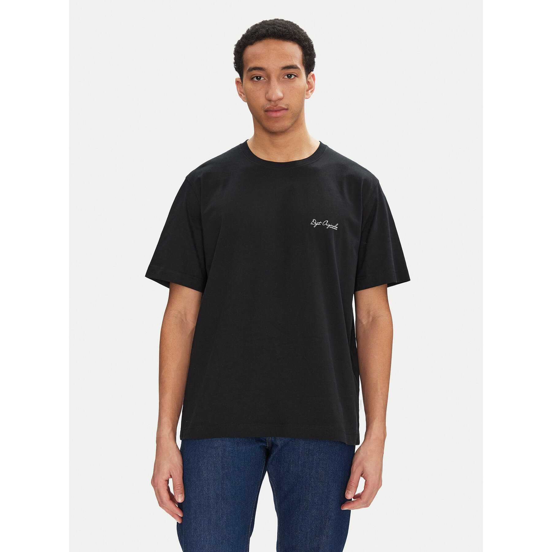 Jack & Jones T-Shirt Islington 12273015 Μαύρο Loose Fit