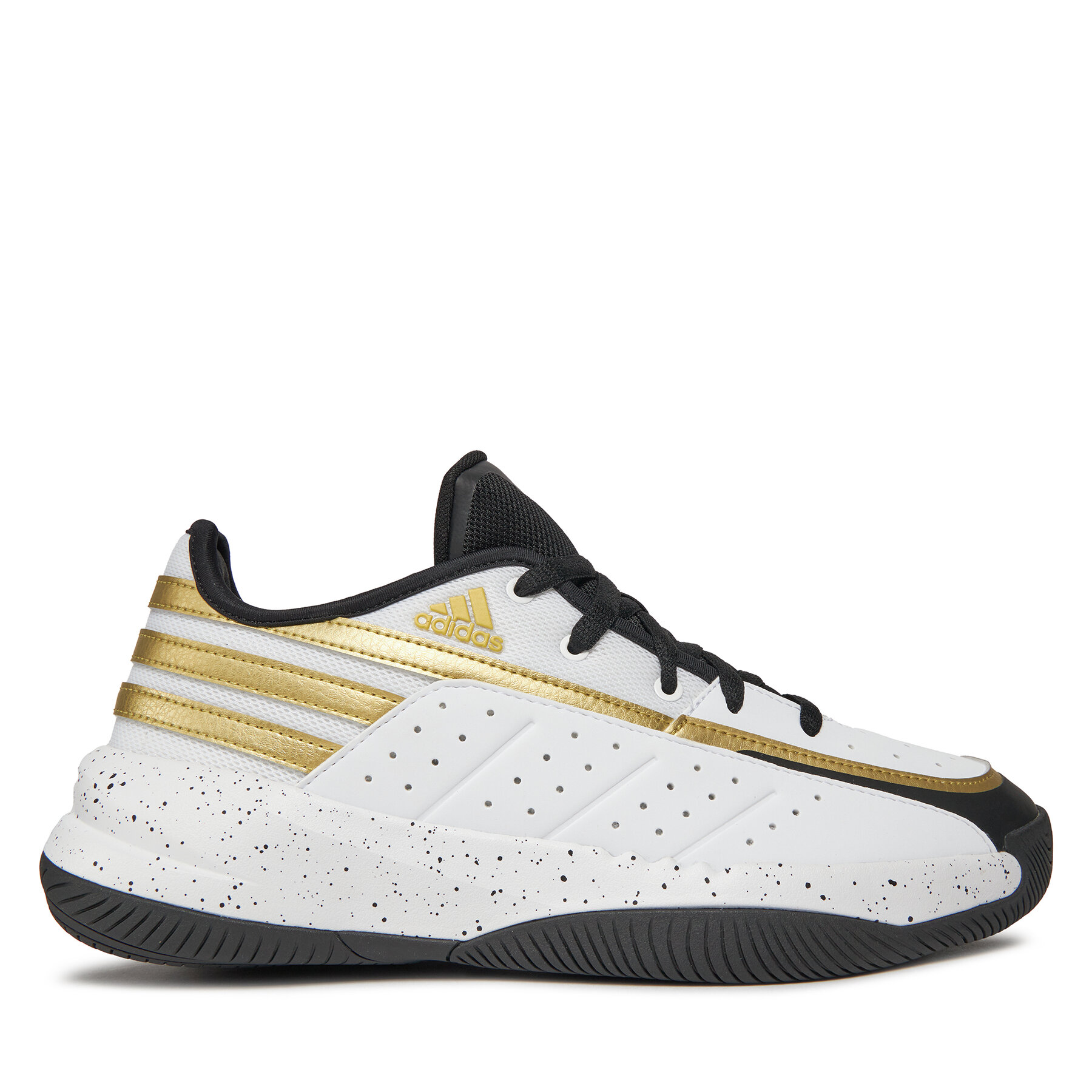 Adidas Front Court cloud white/core black/gold metallic - Zapatillas de baloncesto