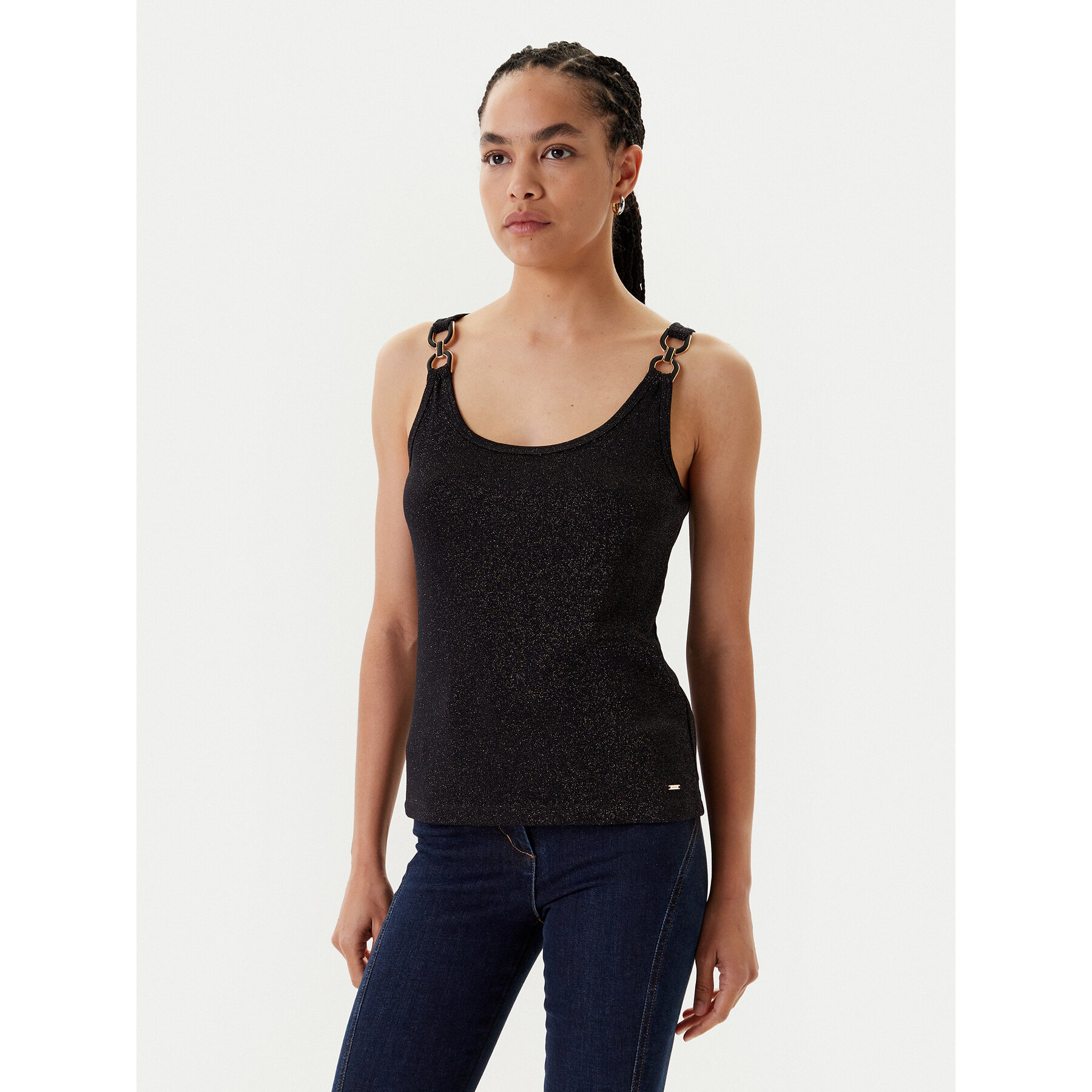 Morgan Felső 251-DIDONI Fekete Slim Fit