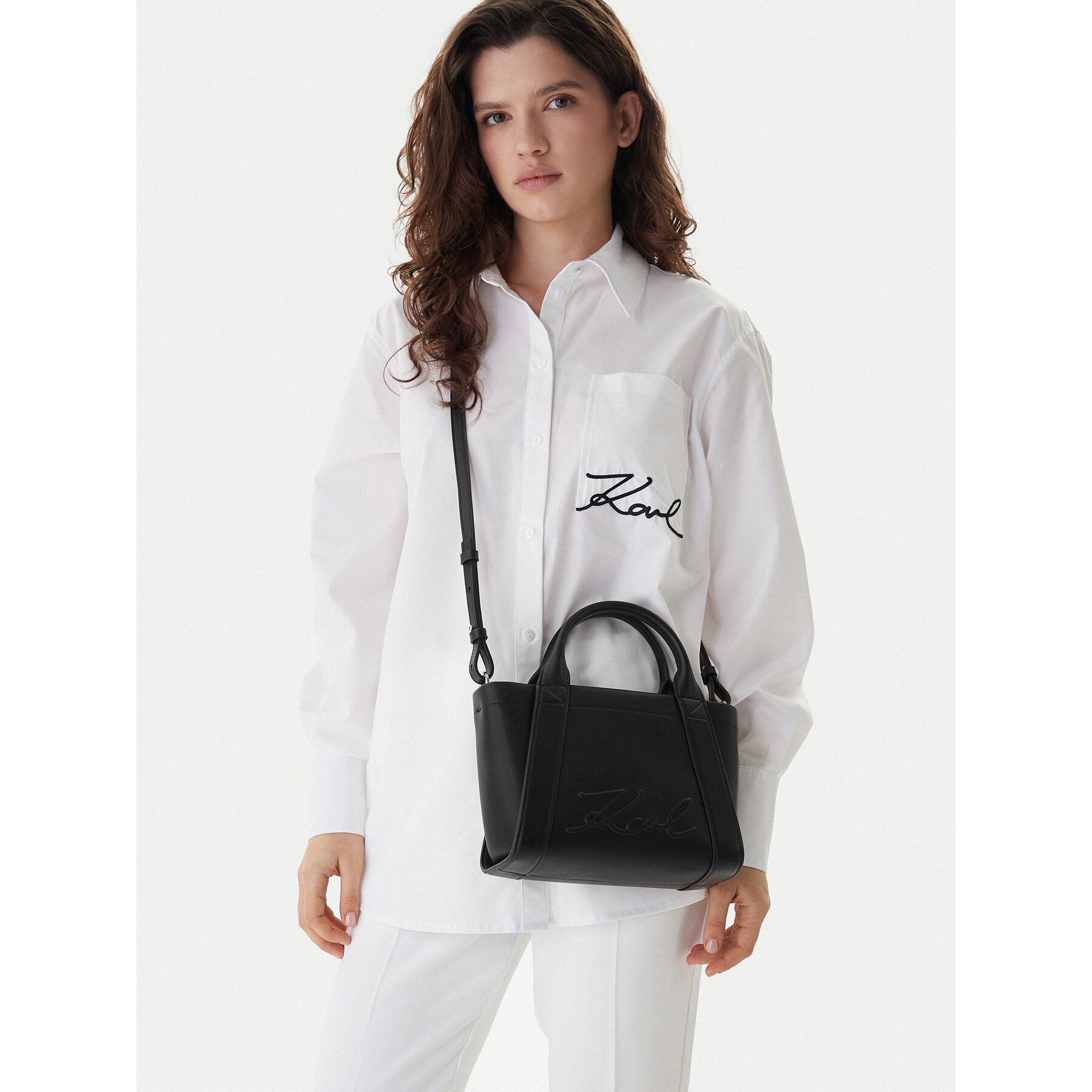 Táska KARL LAGERFELD B1W30067 Fekete