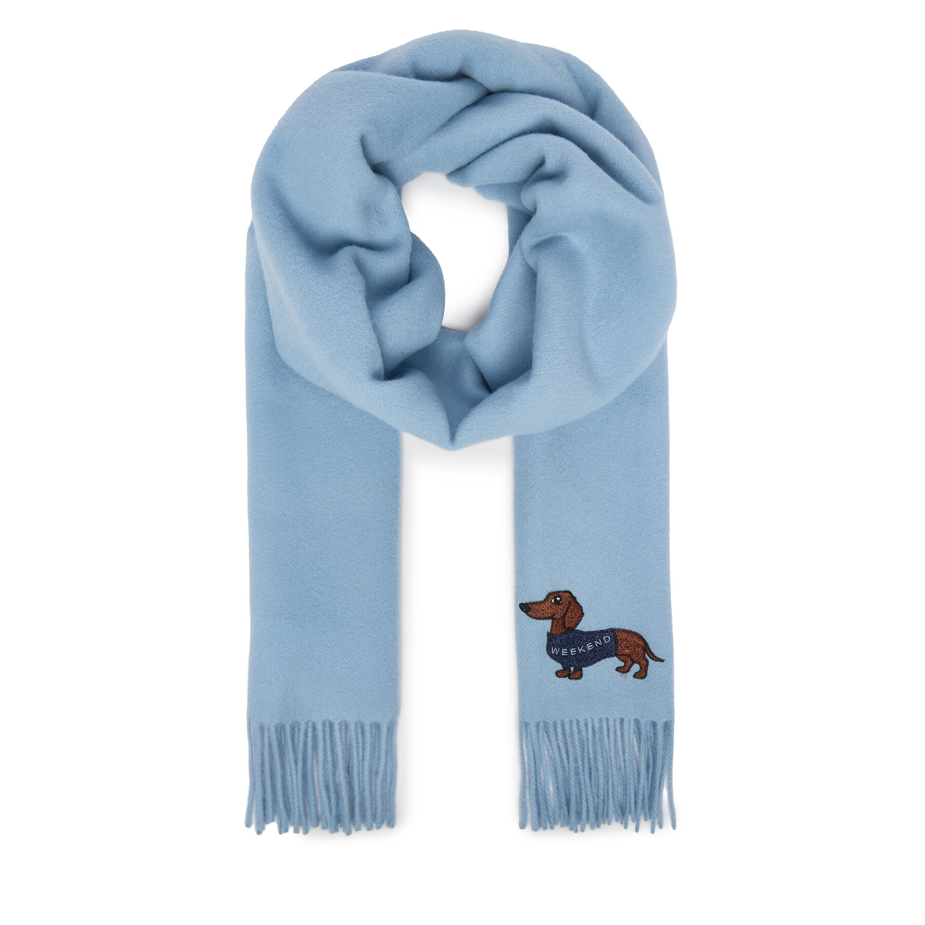 Κασκόλ Weekend Max Mara Fascia 2615541034 Γαλάζιο