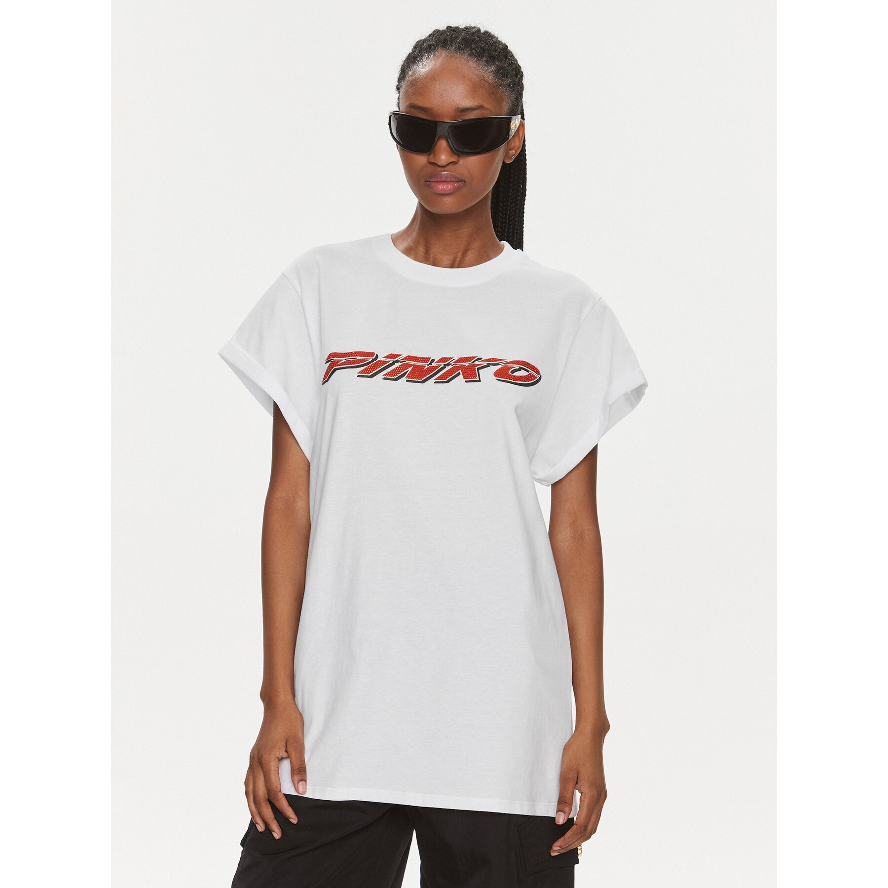 Pinko T-Shirt 103138 A1P7 Λευκό Relaxed Fit