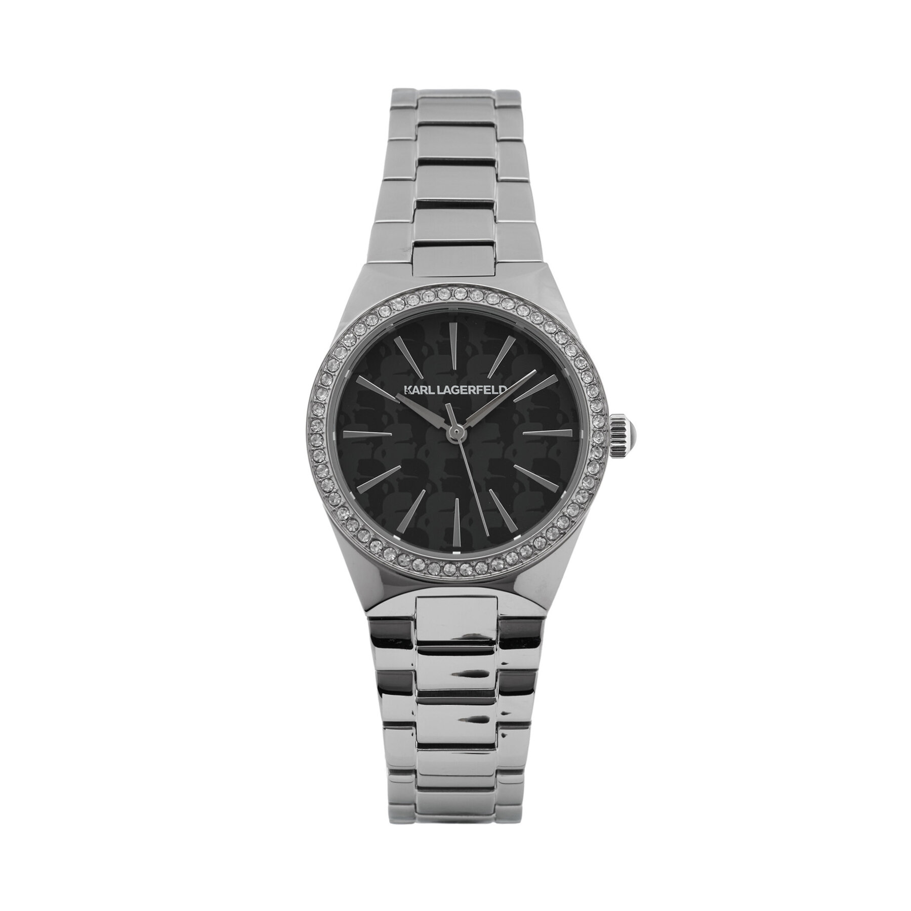 Hodinky KARL LAGERFELD R0553105511 Strieborná