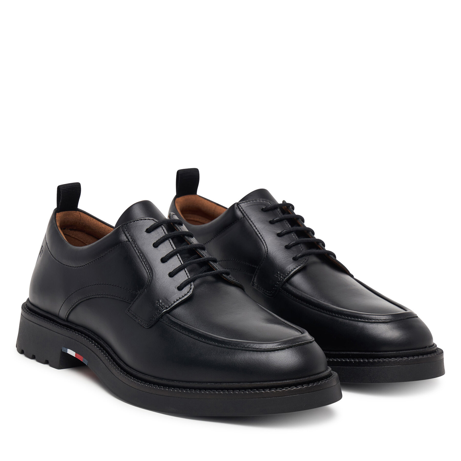 Poltopánky Tommy Hilfiger Corporate Casual Lth Deck Shoe FM0FM05979 Čierna