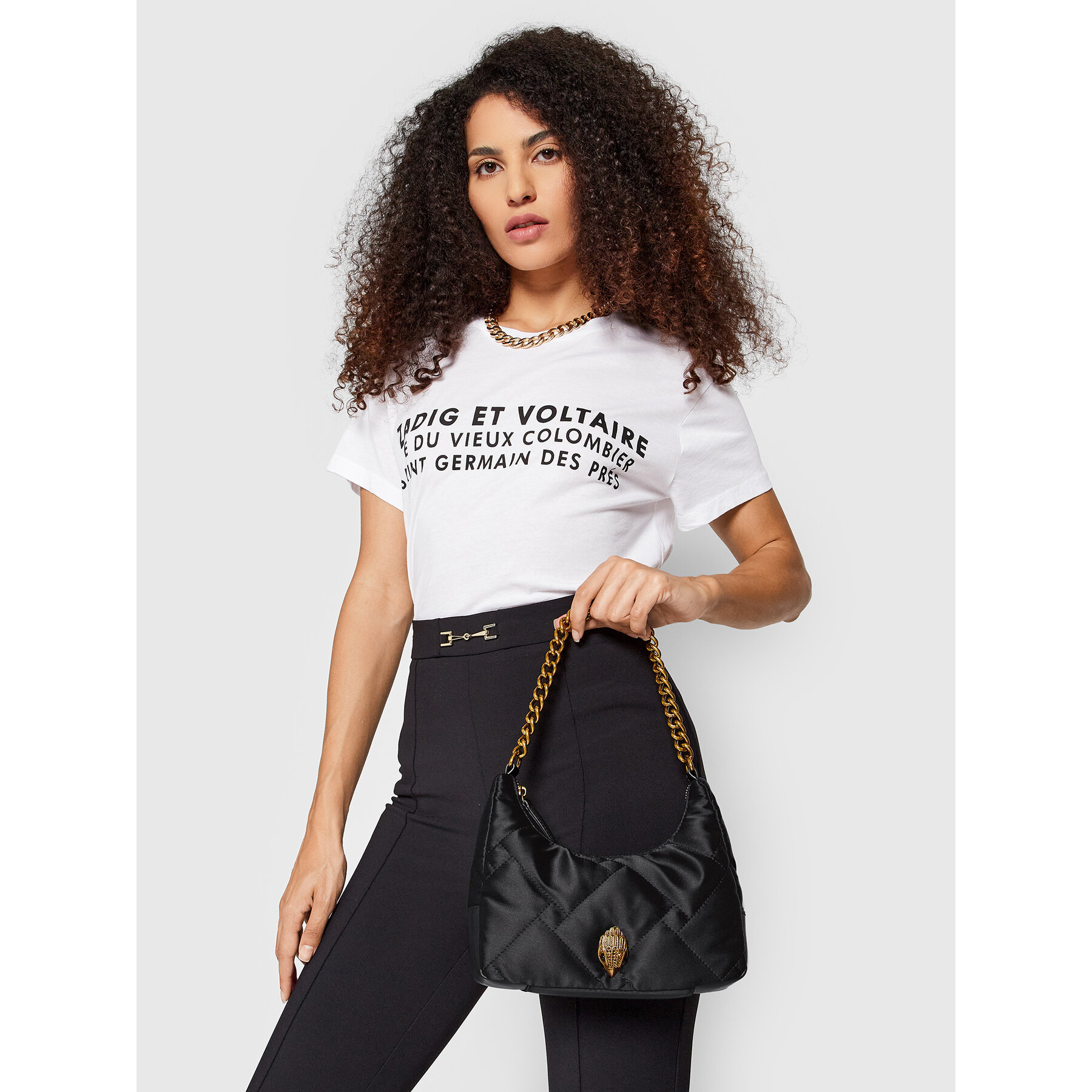 Дамска чанта Kurt Geiger Recycled Multi Cross Body 8471800229 Черен