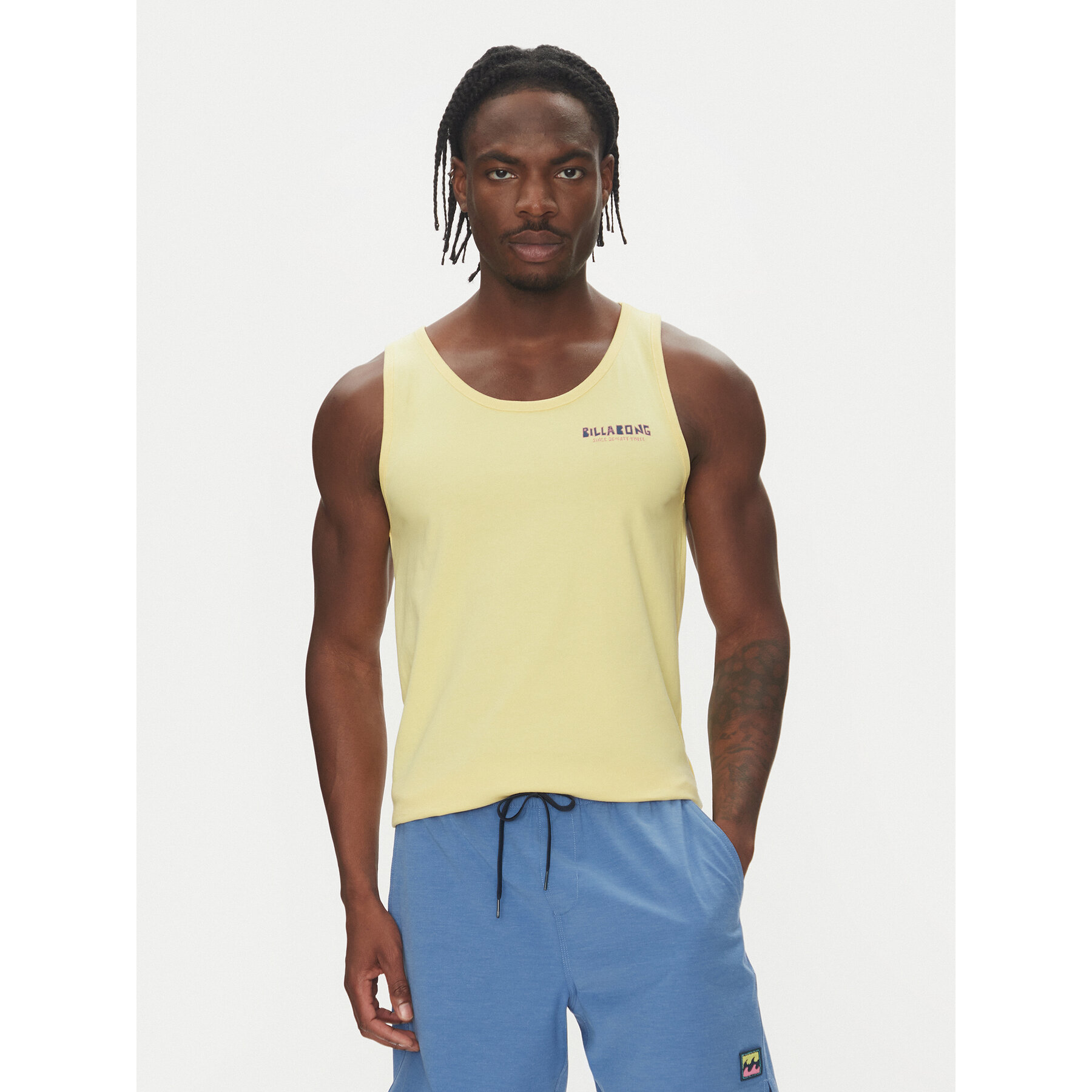 Billabong Tank top Twin Peaks Premium Tk 24A451505 Κίτρινο Muscle Fit