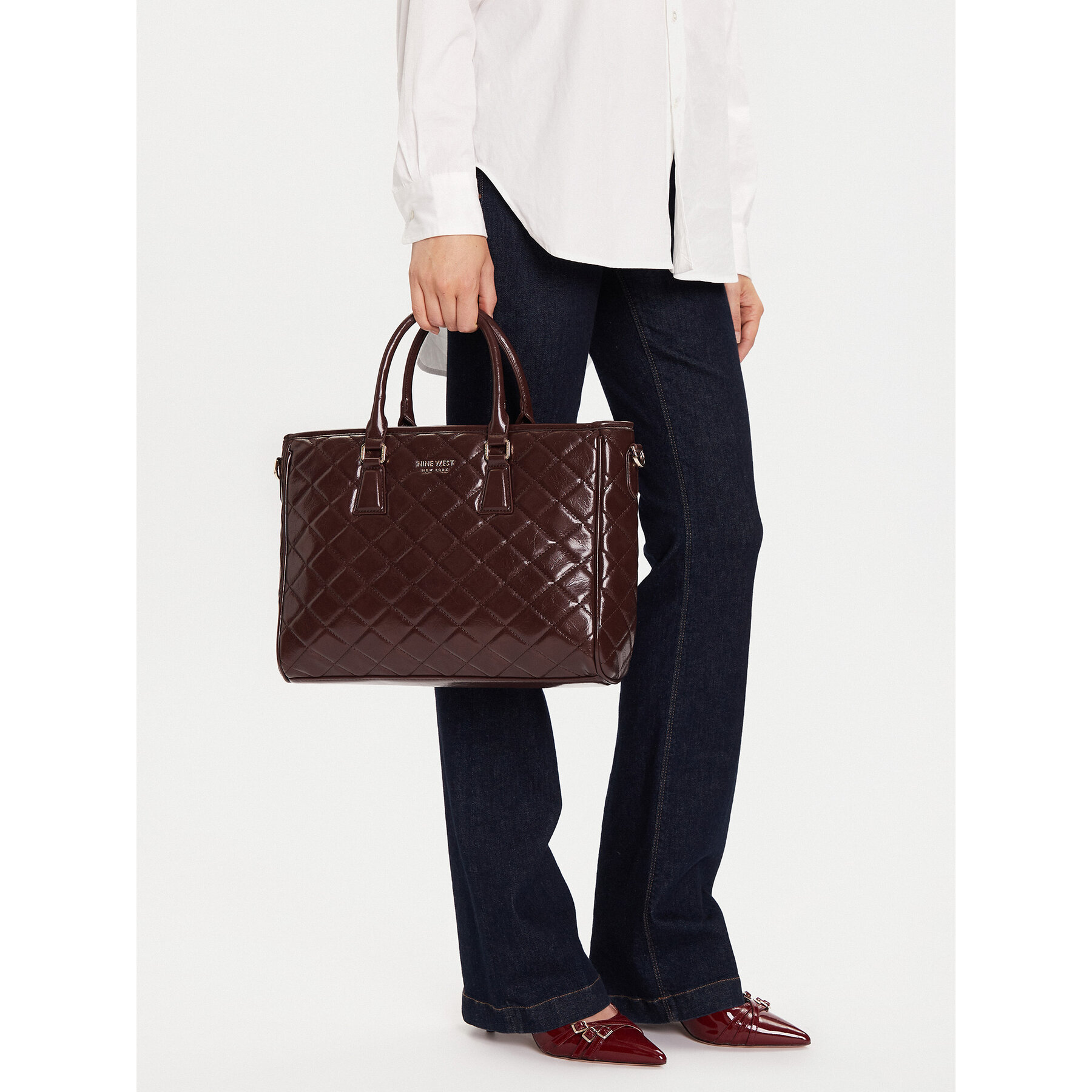Kabelka Nine West CEO-BETTY-LA374-4065 Hnedá