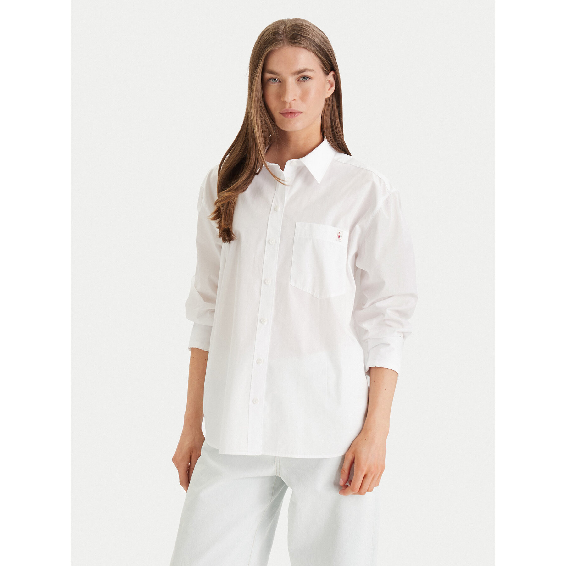 Calvin Klein Jeans Hemd LV047F147G Weiß Relaxed Fit