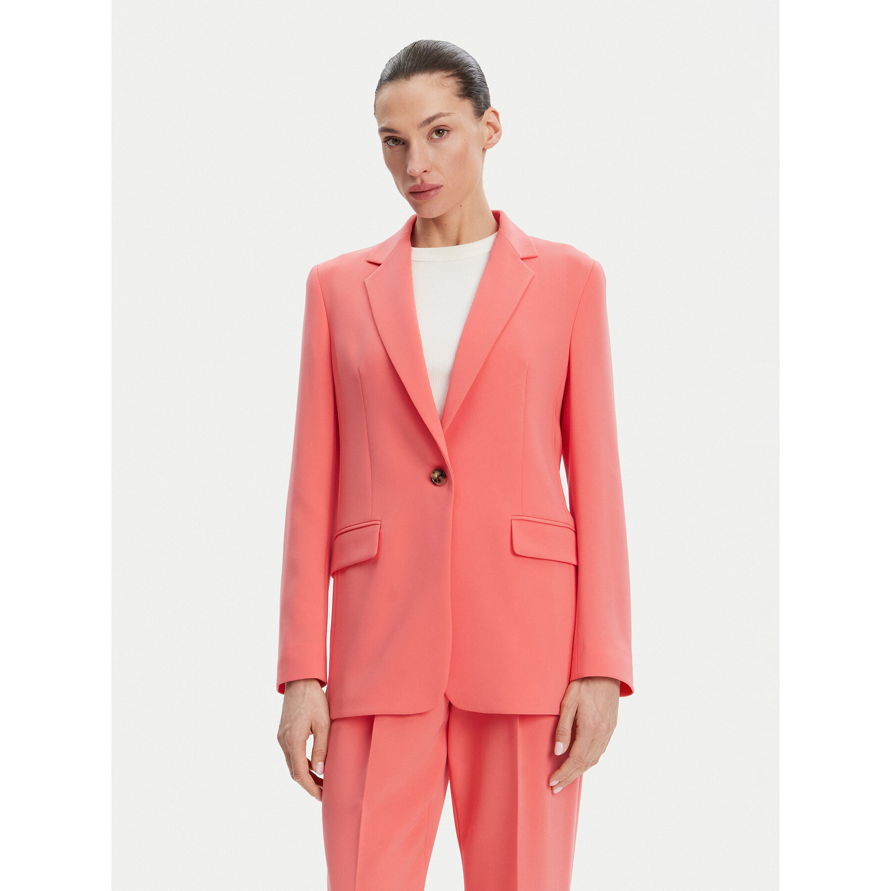 BOSS Sakko 50490053 Korallenfarben Regular Fit