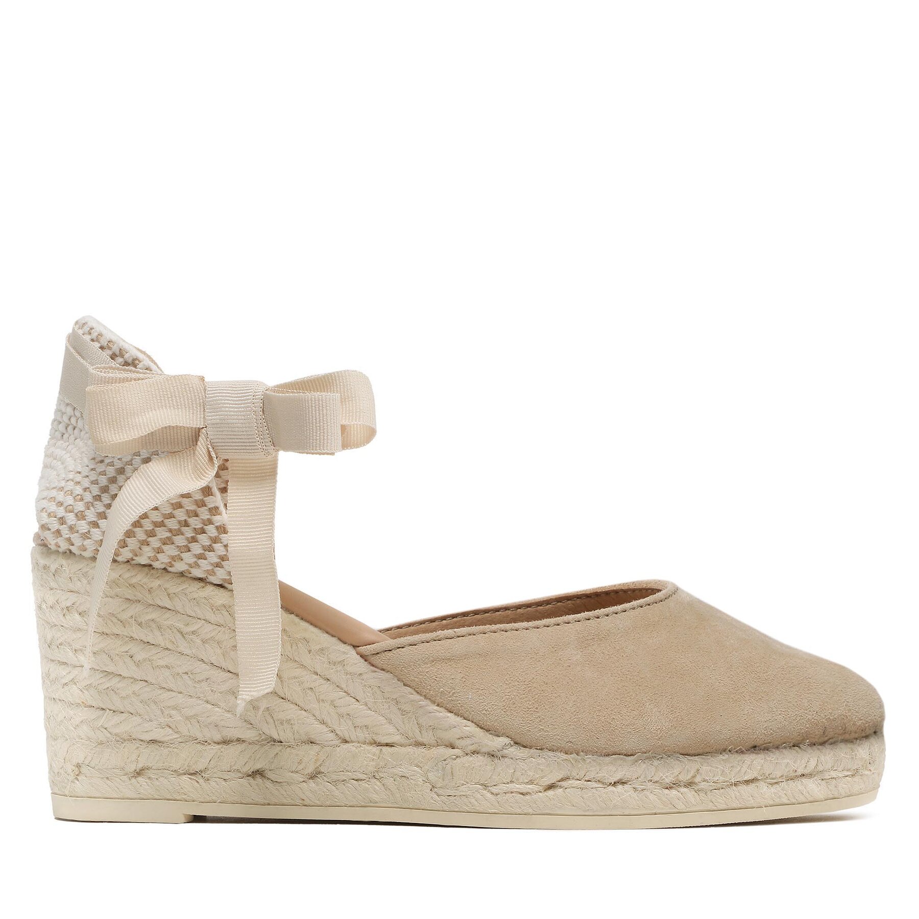 Espadrilky Manebi Low Wedge Espadrilles M 1.1 WL Béžová