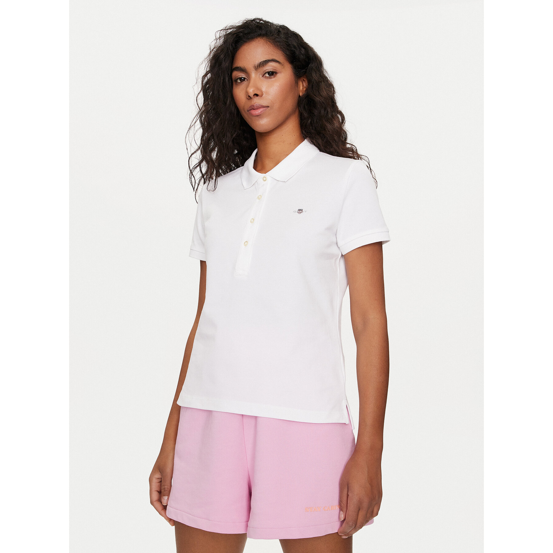 Gant Pólóing Shield 4200870 Fehér Slim Fit
