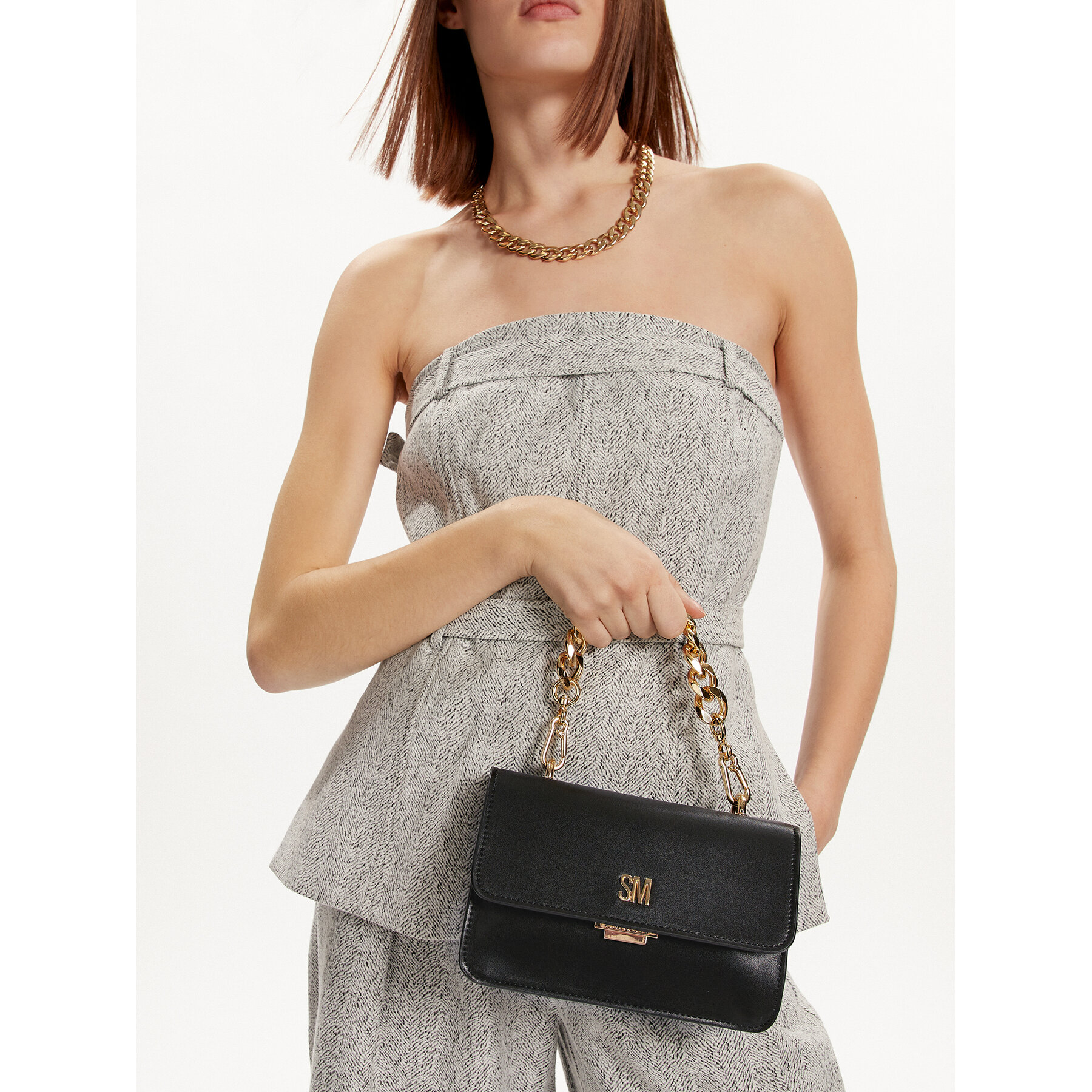 Τσάντα Steve Madden Bzen SM13001124-B-G Μαύρο