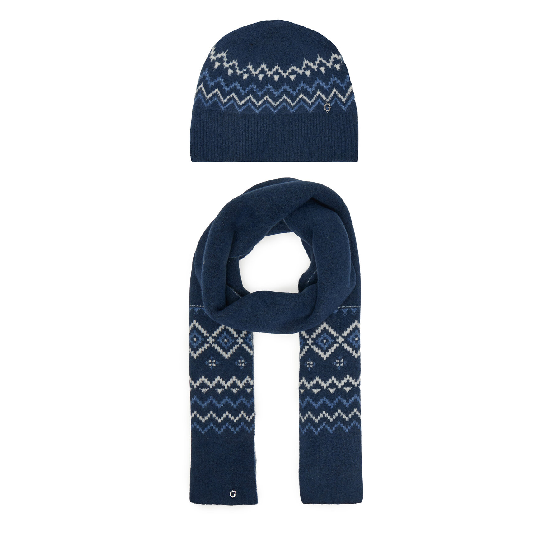 Set čiapka a šál Guess W5PZ18 Z3LQ0 Tmavomodrá