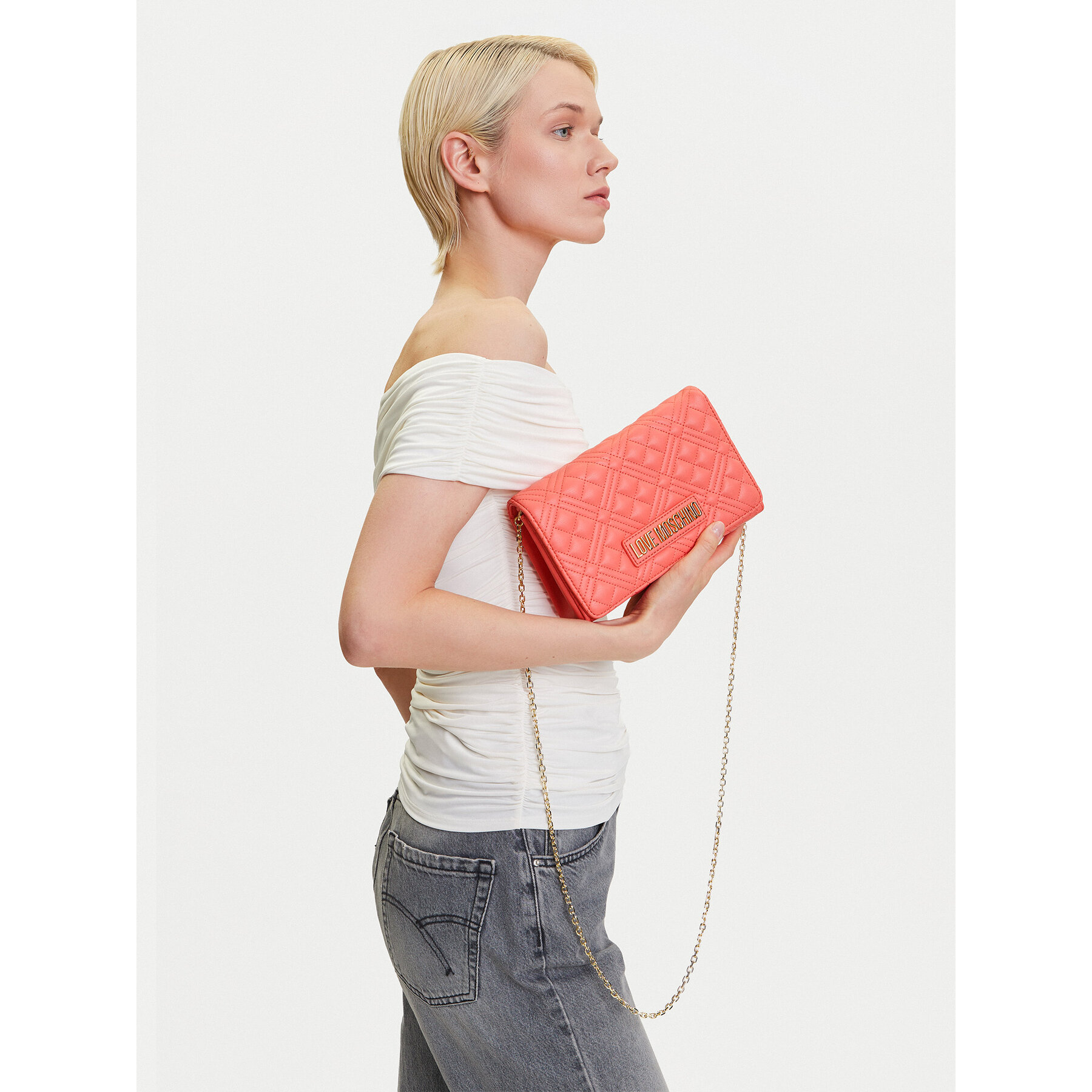 Geantă LOVE MOSCHINO JC4079PP1MLA0464 Coral