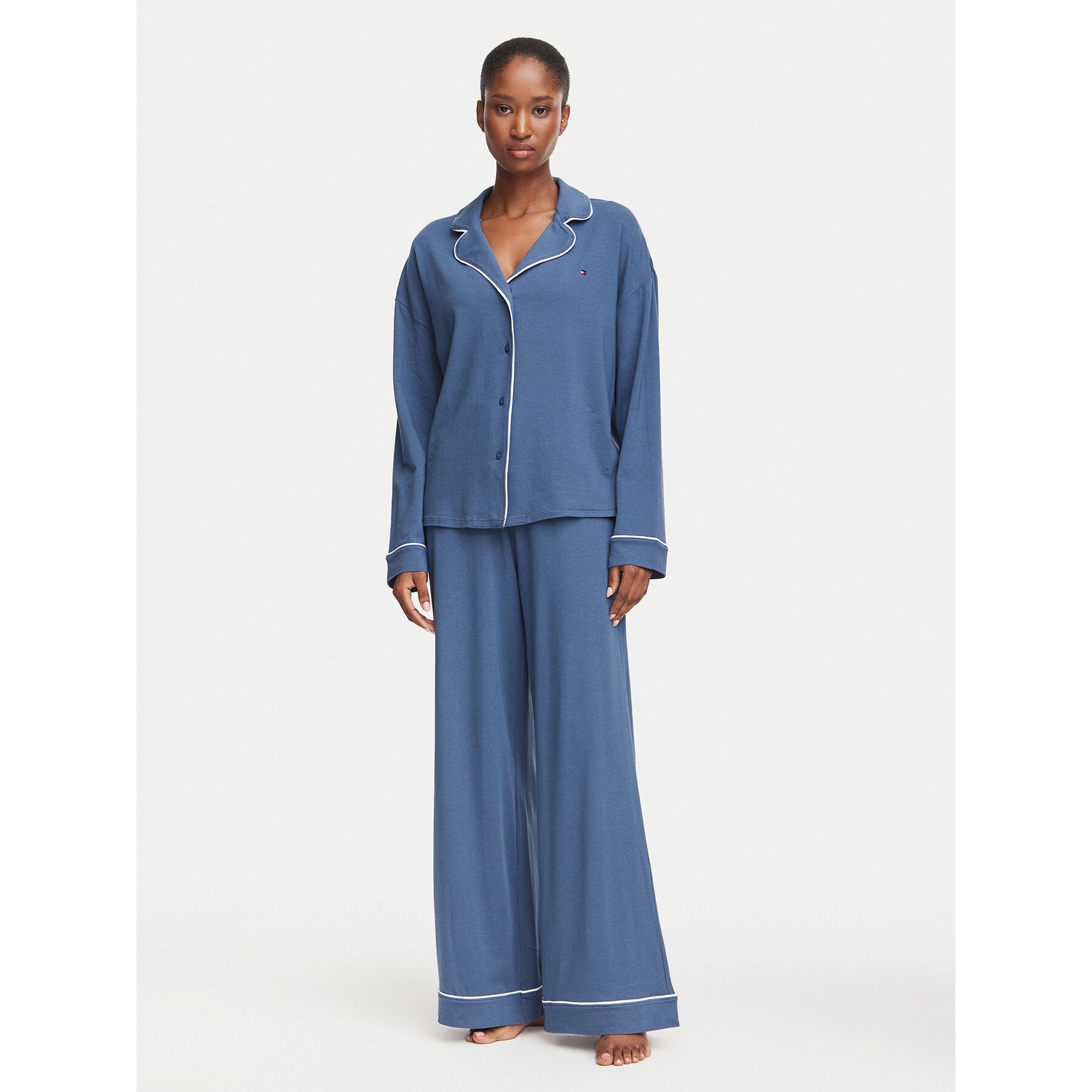 Tommy Hilfiger Pyjama UW0UW06690 Blau Regular Fit