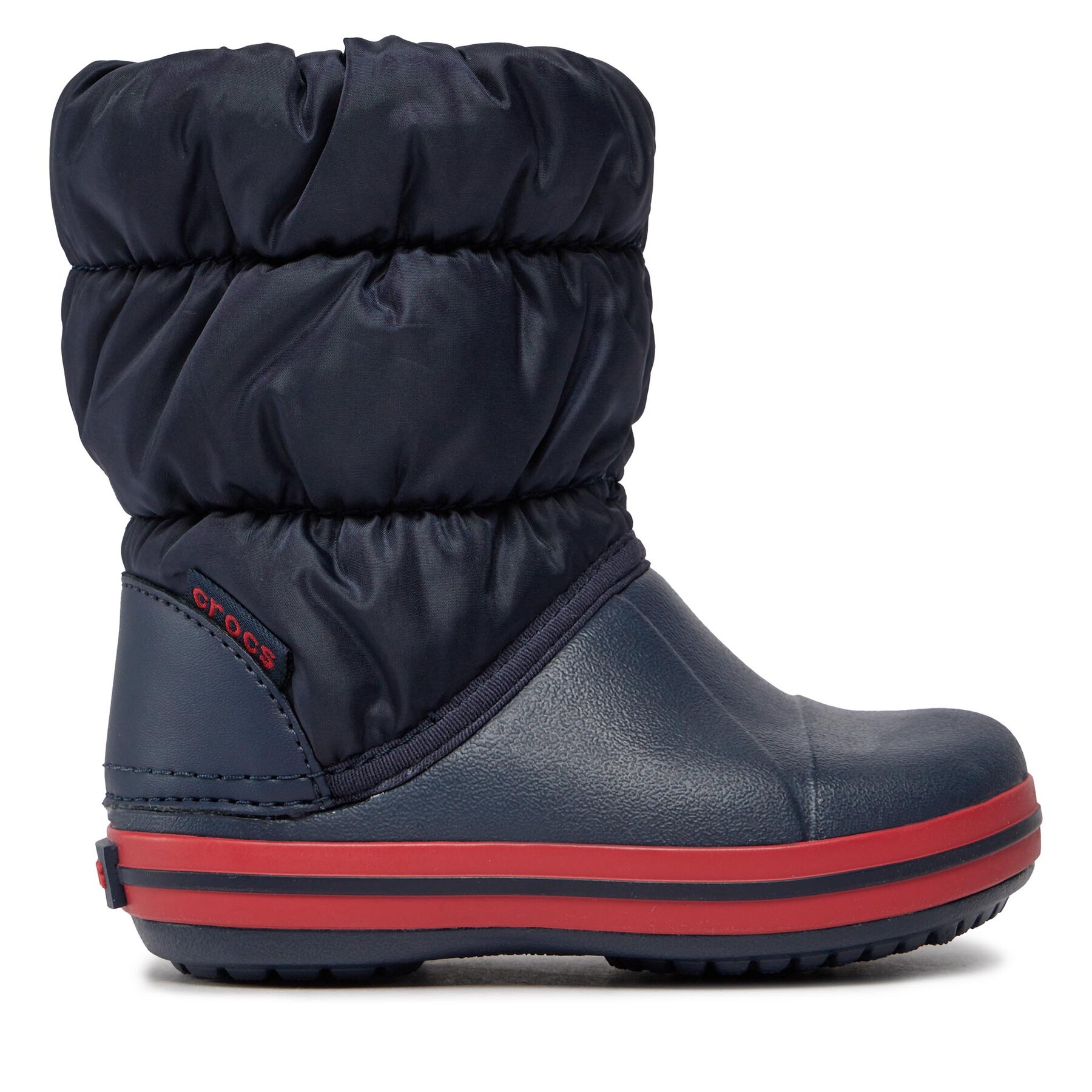 Fiú Hótaposó Crocs, Méret: 23/24, Sötétkék, Winter Puff 14613