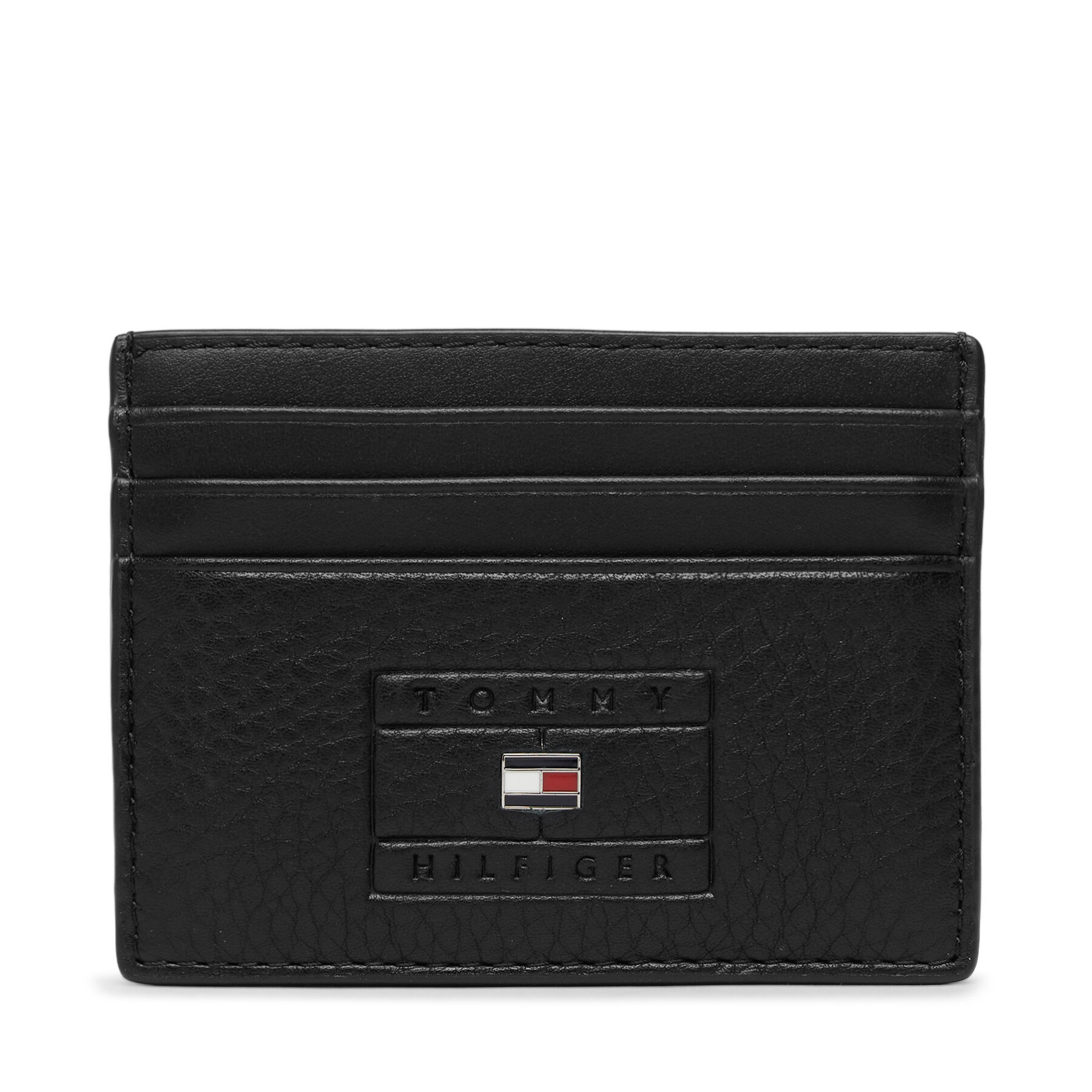Etui za kreditne kartice Tommy Hilfiger Th Casual Flag Cc Holder AM0AM14251 Crna