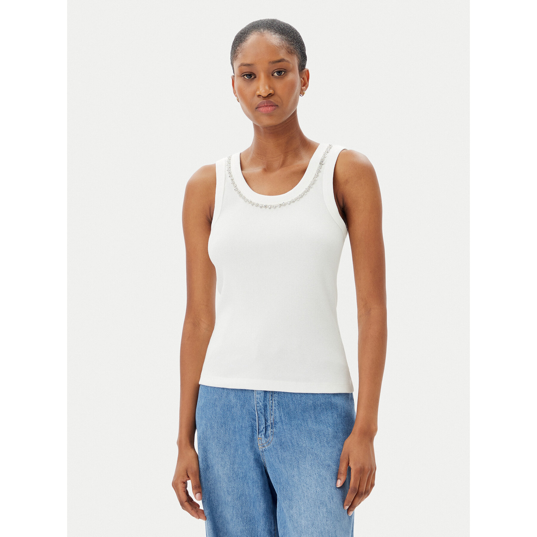 Marella Top Dede 2515941032 Écru Regular Fit