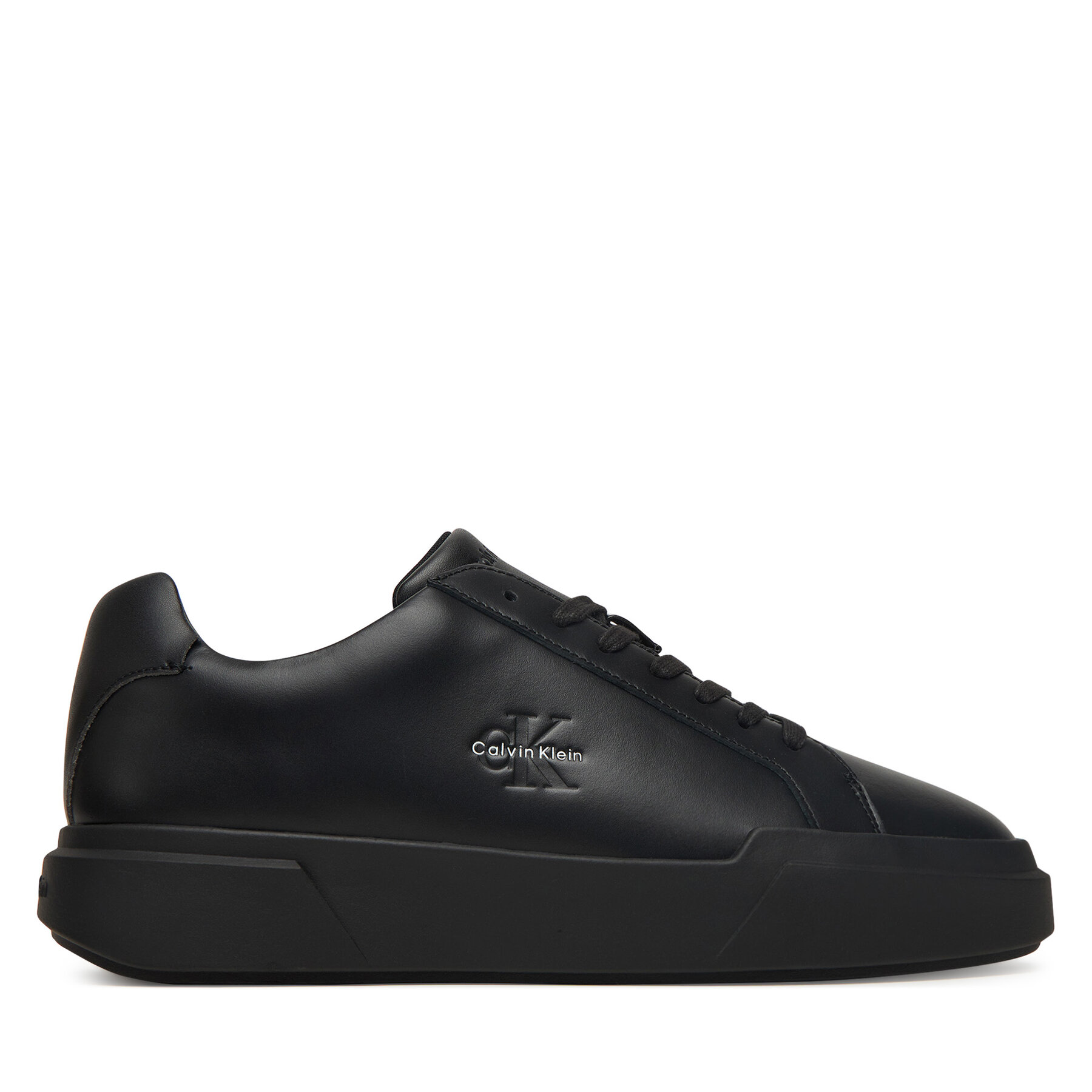 Sneakersy Calvin Klein Chunky Cupsole Laceup Lth YM0YM01344 Čierna