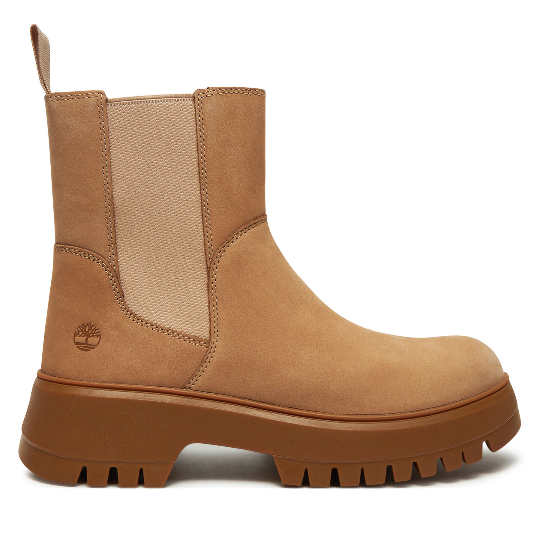 Kotníková obuv s elastickým prvkem Timberland Mid Pull On Boot TB0A6FCHEN71 Béžová
