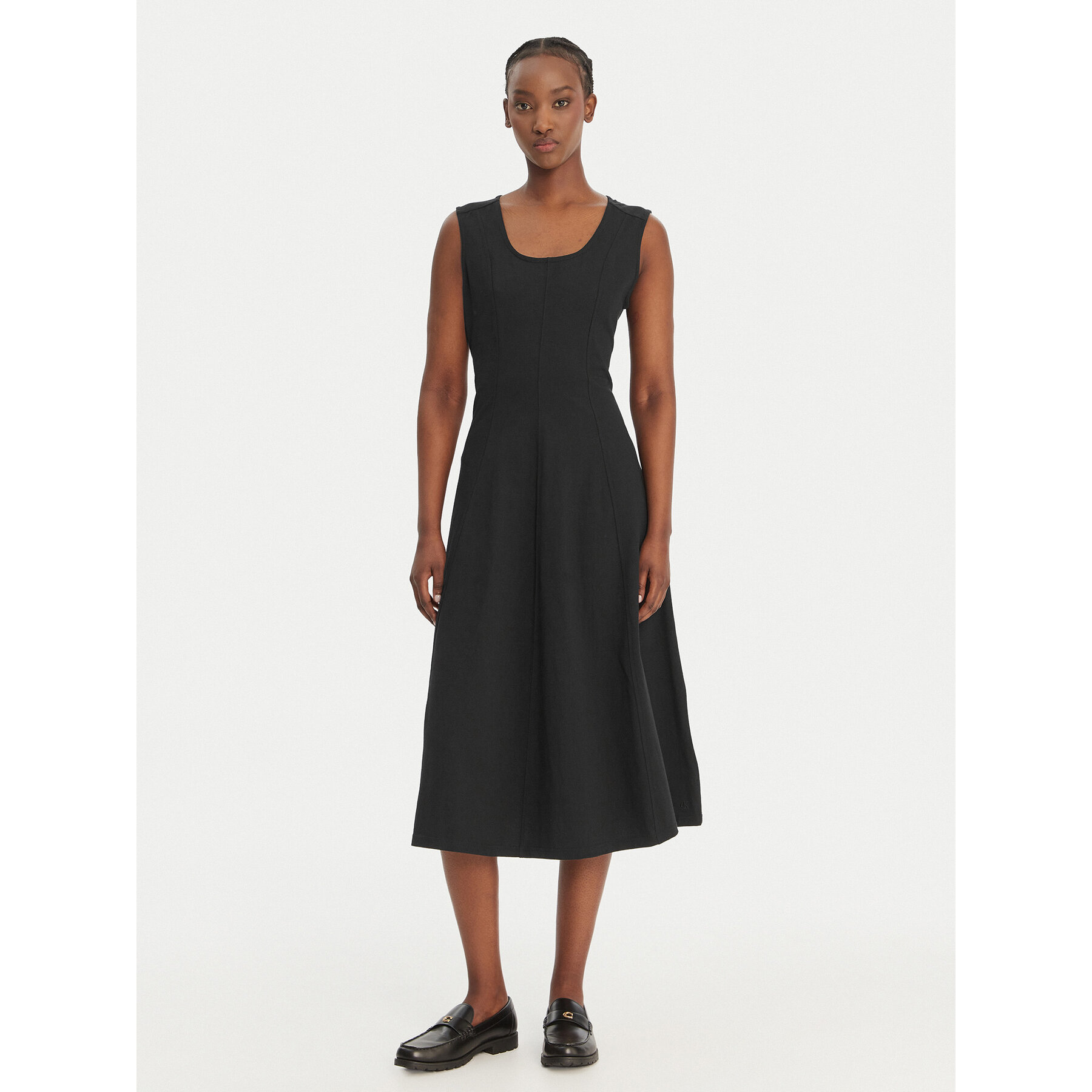 Calvin Klein Jeans Kleid für den Alltag LV047F203G Schwarz Regular Fit