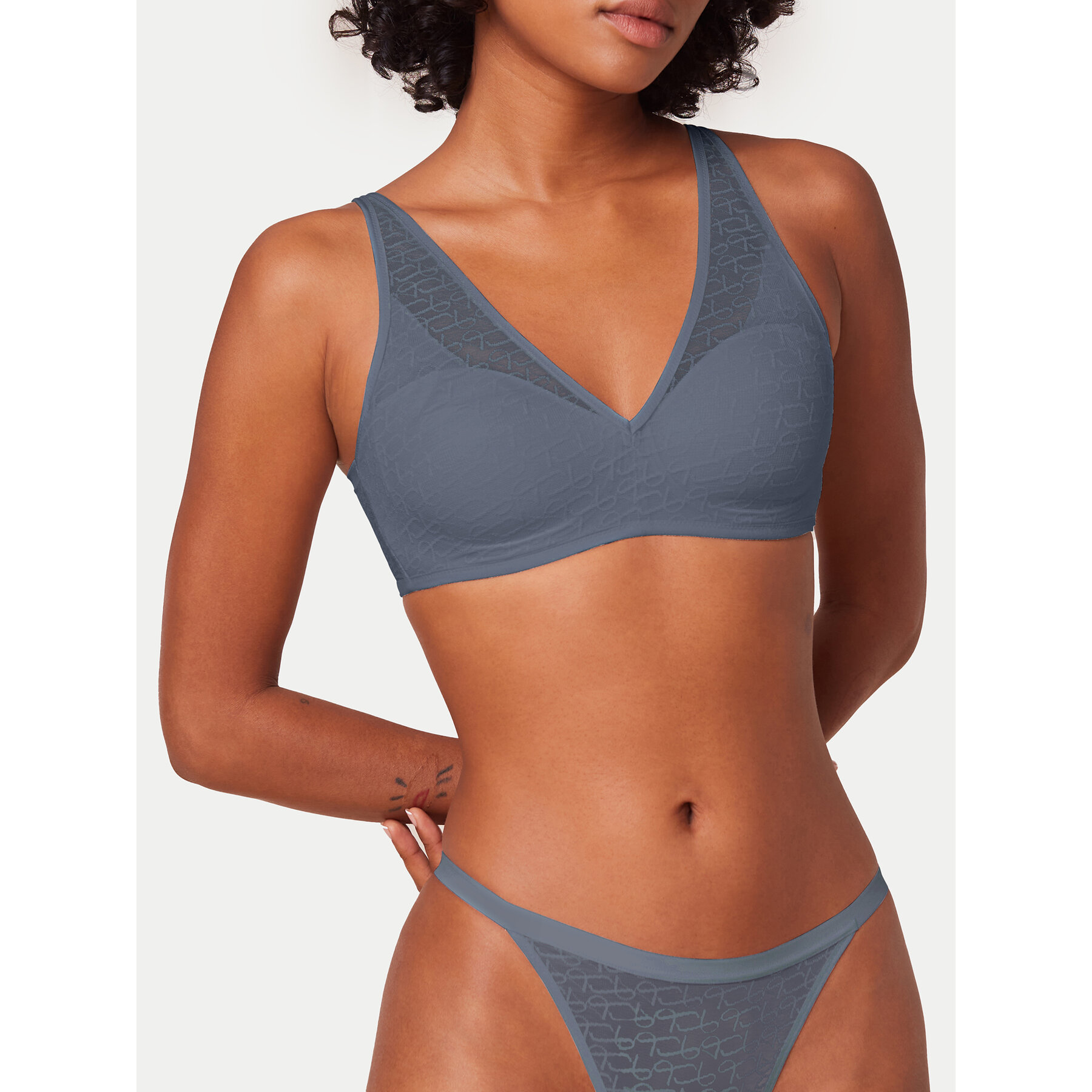 Triumph Triumph Σουτιέν χωρίς μπανέλα Triumph Signature Sheer 10215909 Μπλε