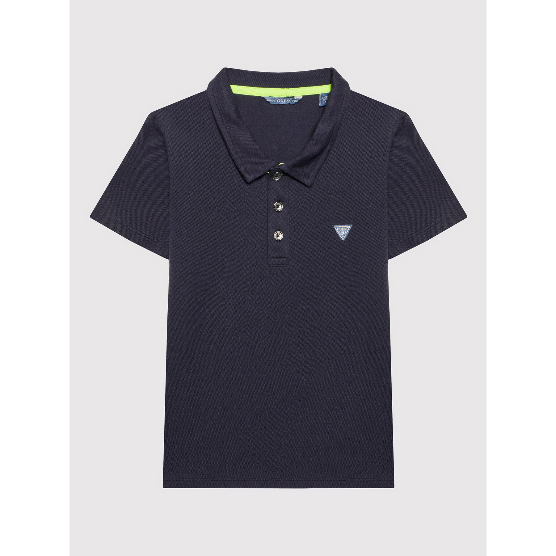 Guess Polo majica L2GP02 KAPY0 Mornarsko modra Regular Fit