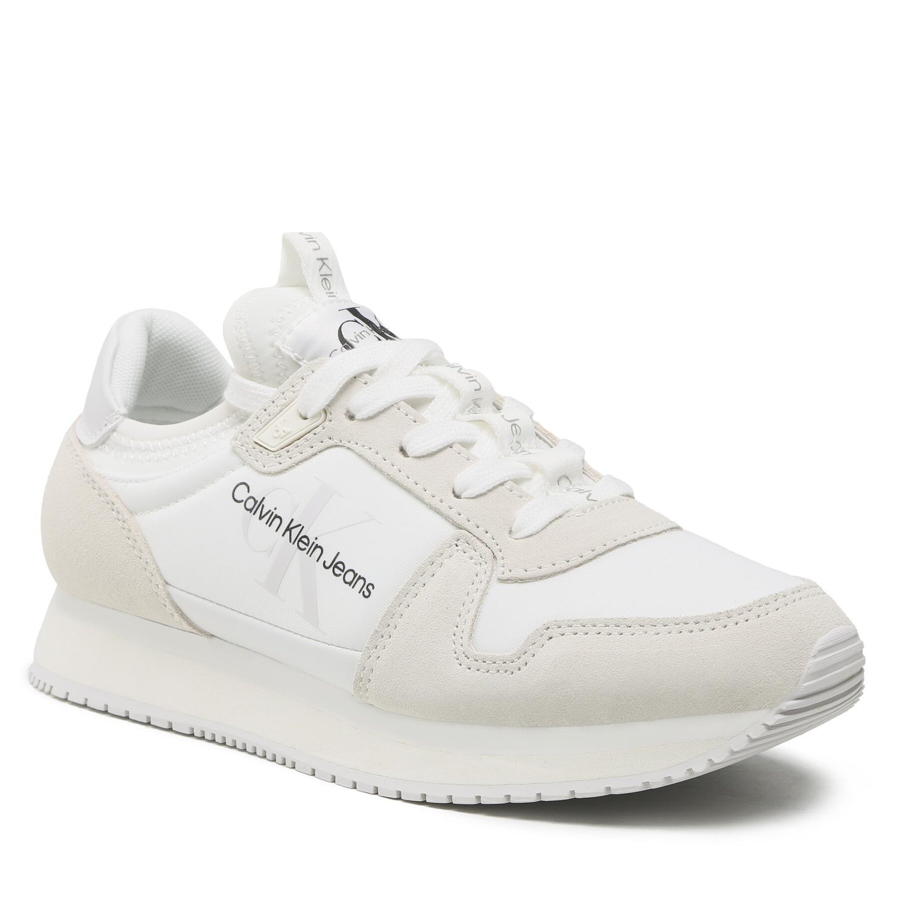 Calvin Klein Jeans Sneakers Runner Sock Laceup Ny Lth Wn