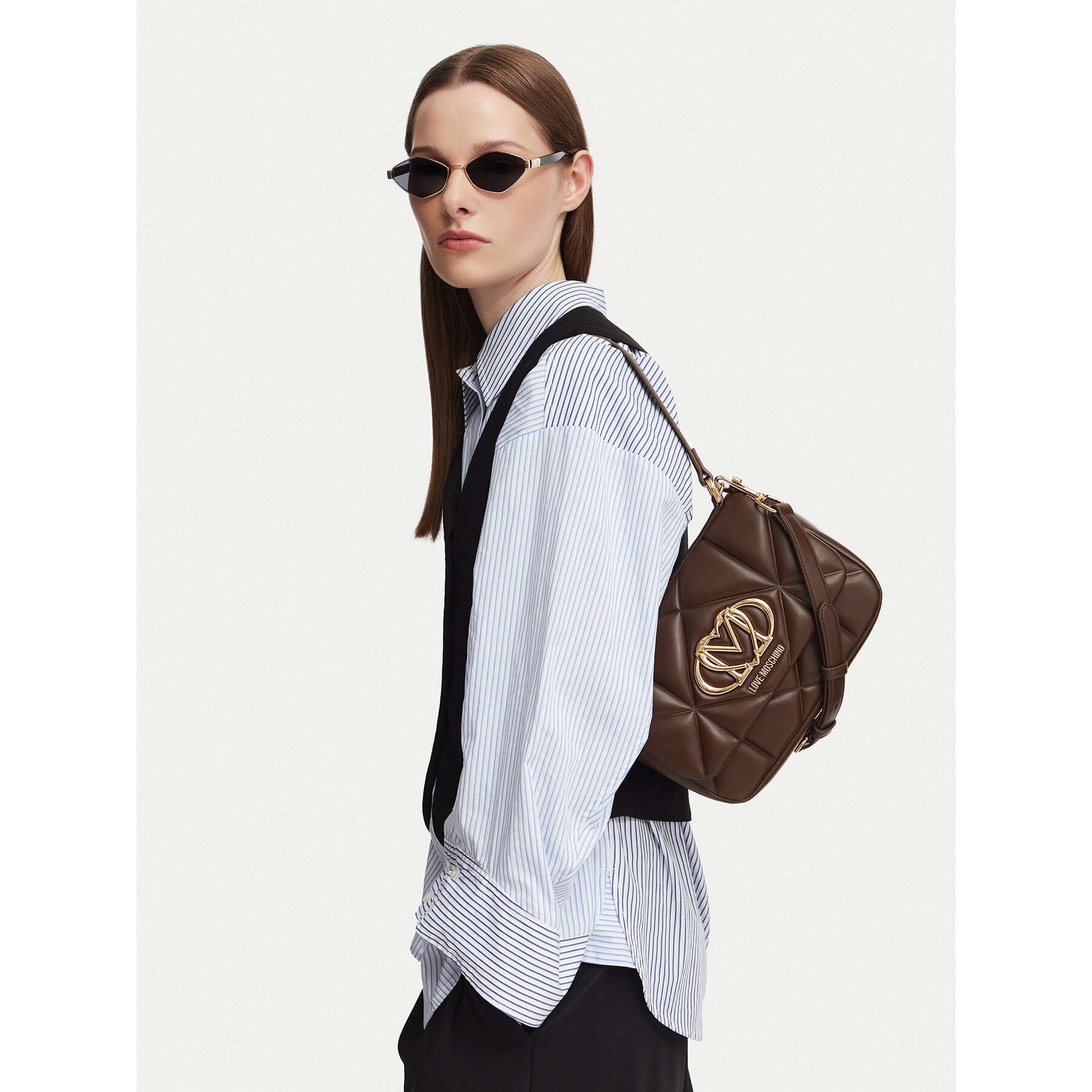 Ročna torba LOVE MOSCHINO JC4031PP1PLC0300 Rjava