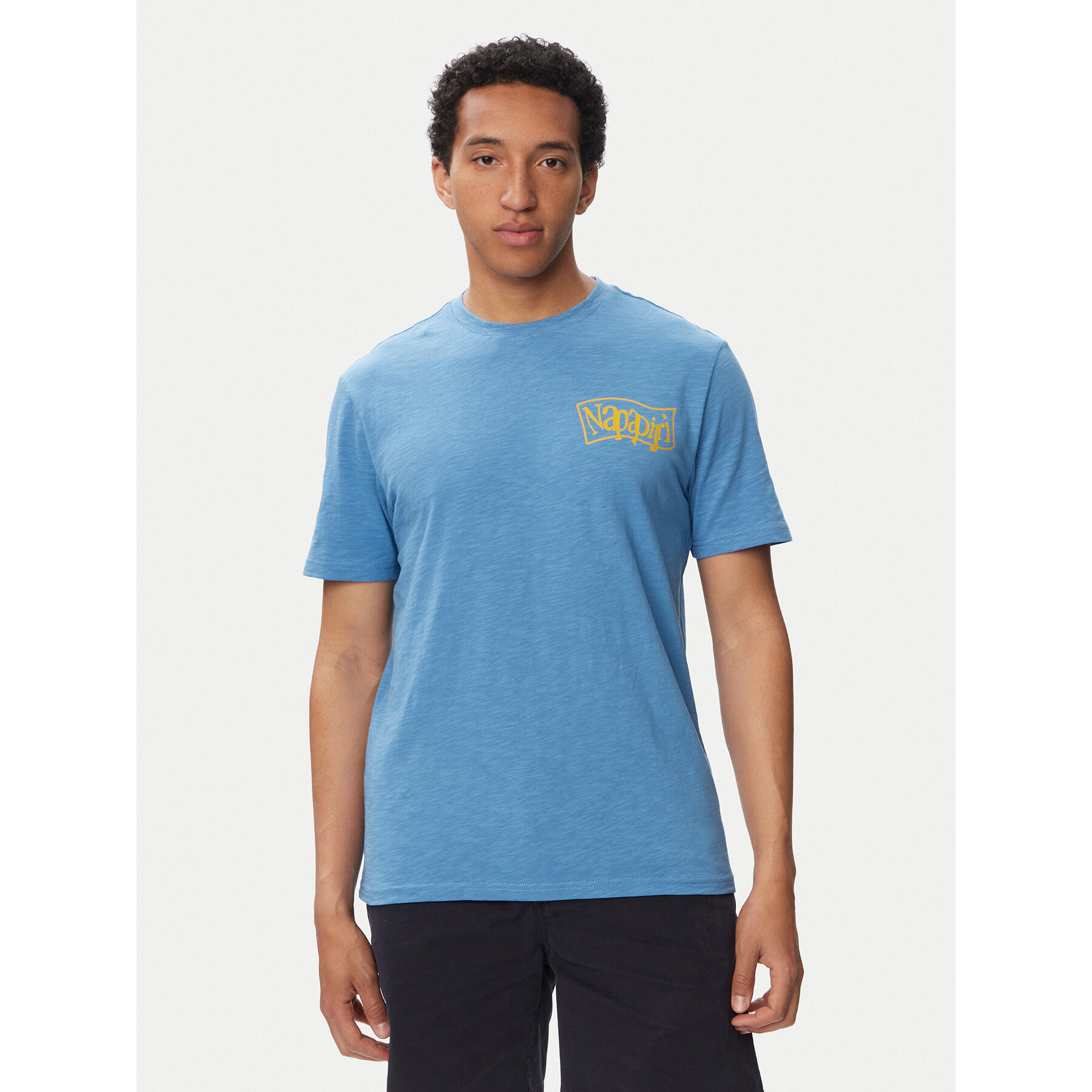 Napapijri T-Shirt S-Elior NP0A4HZY Blau Relaxed Fit