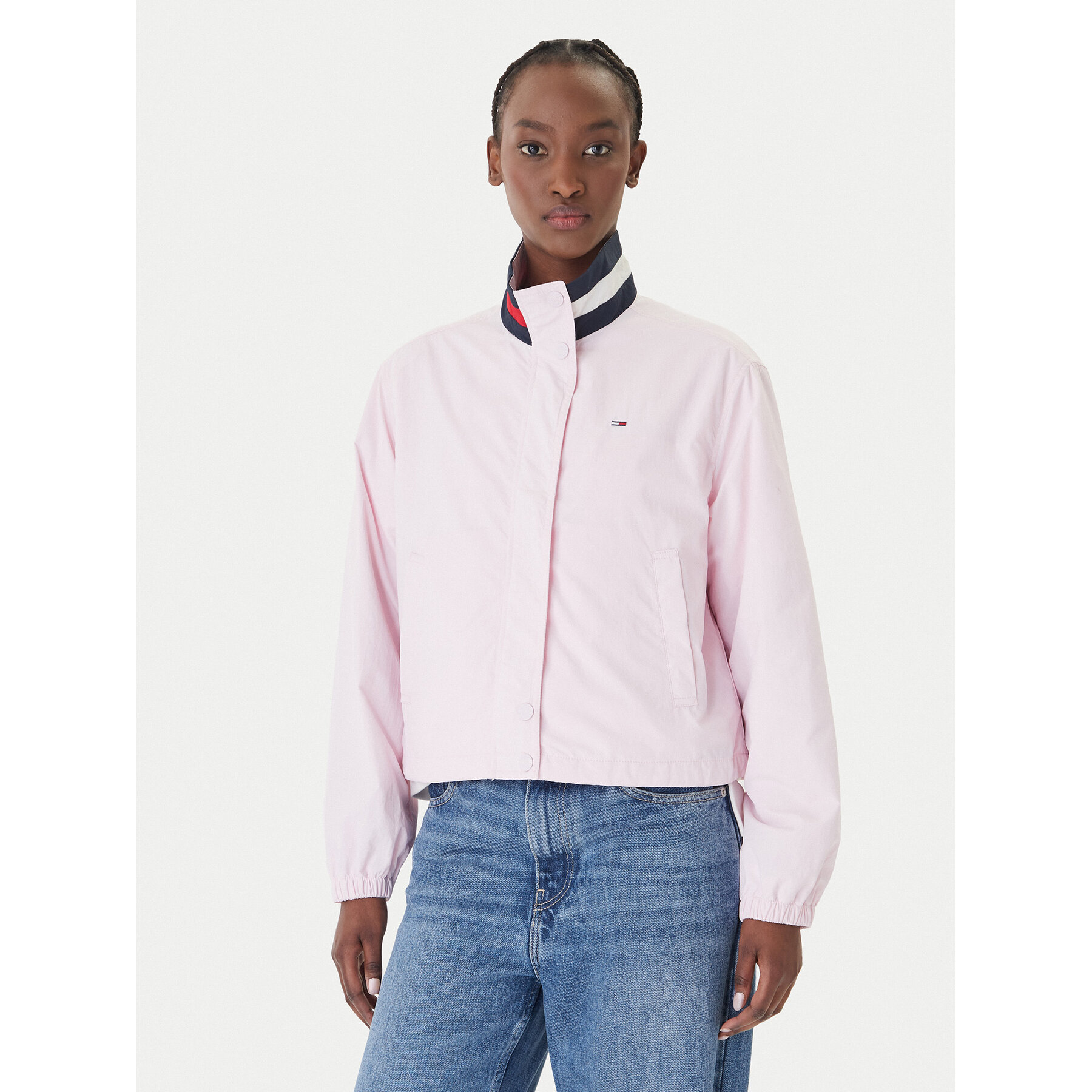 Tommy Jeans Übergangsjacke Essential DW0DW20439 Rosa Regular Fit