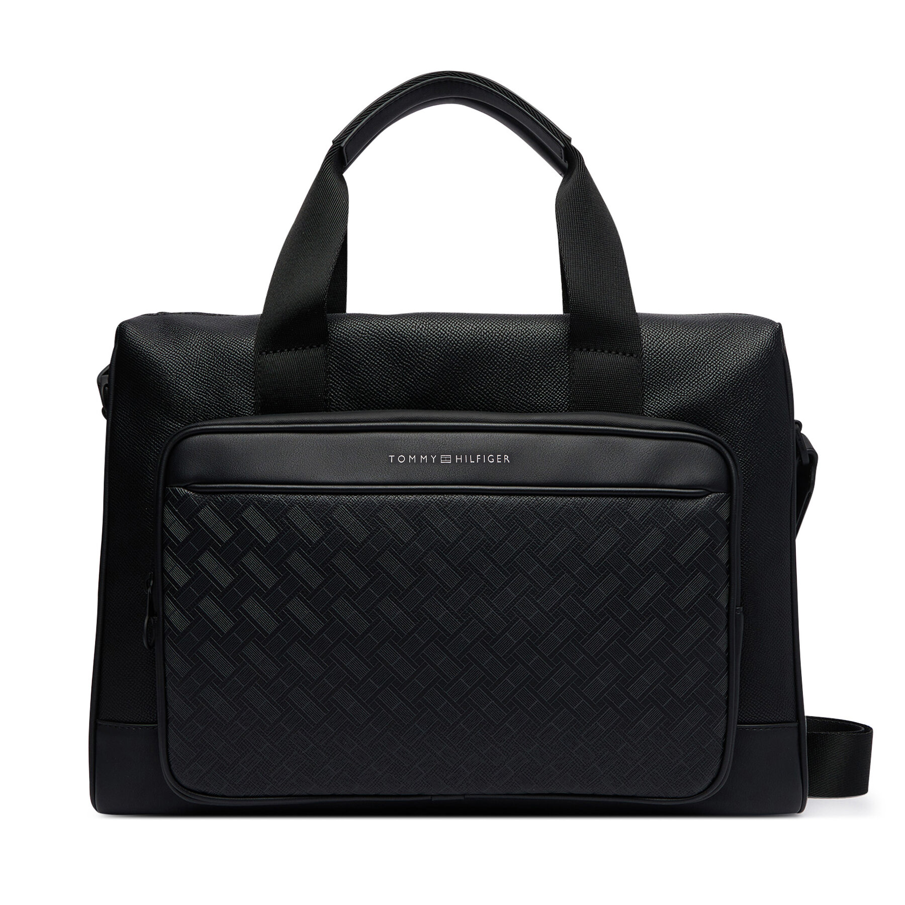 Taška na laptop Tommy Hilfiger Th Modern Monogram Computer Bag AM0AM14729 Čierna