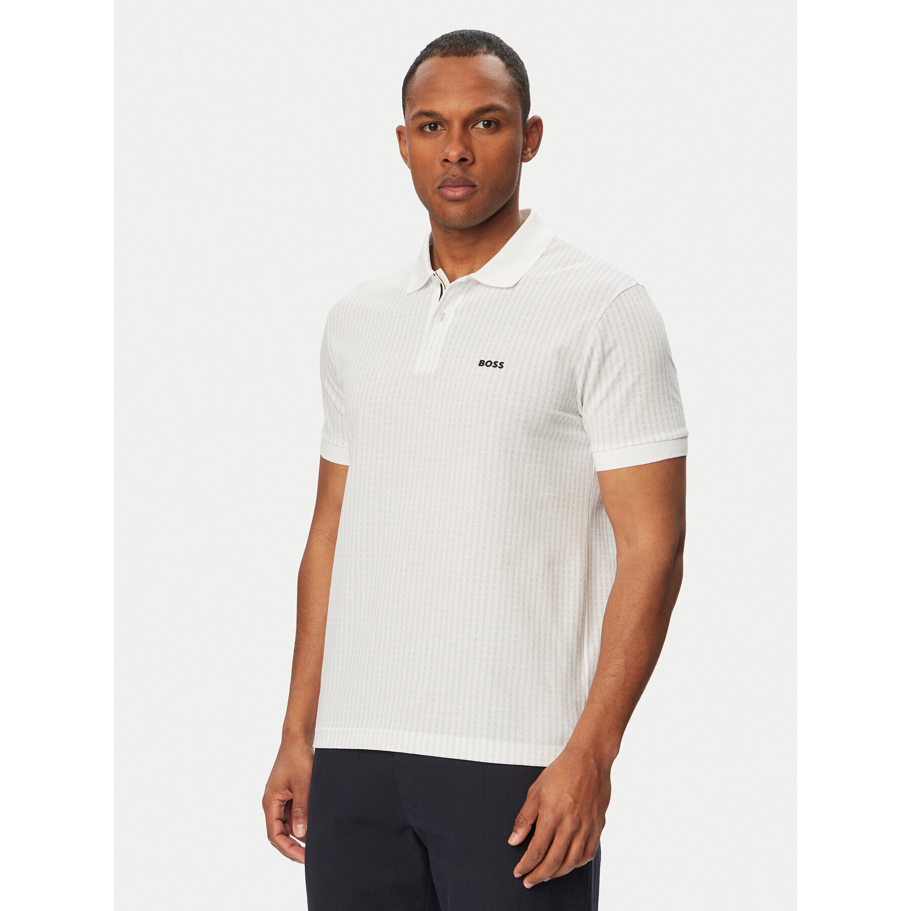 BOSS Poloshirt Birdie 3 50559355 Weiß Regular Fit