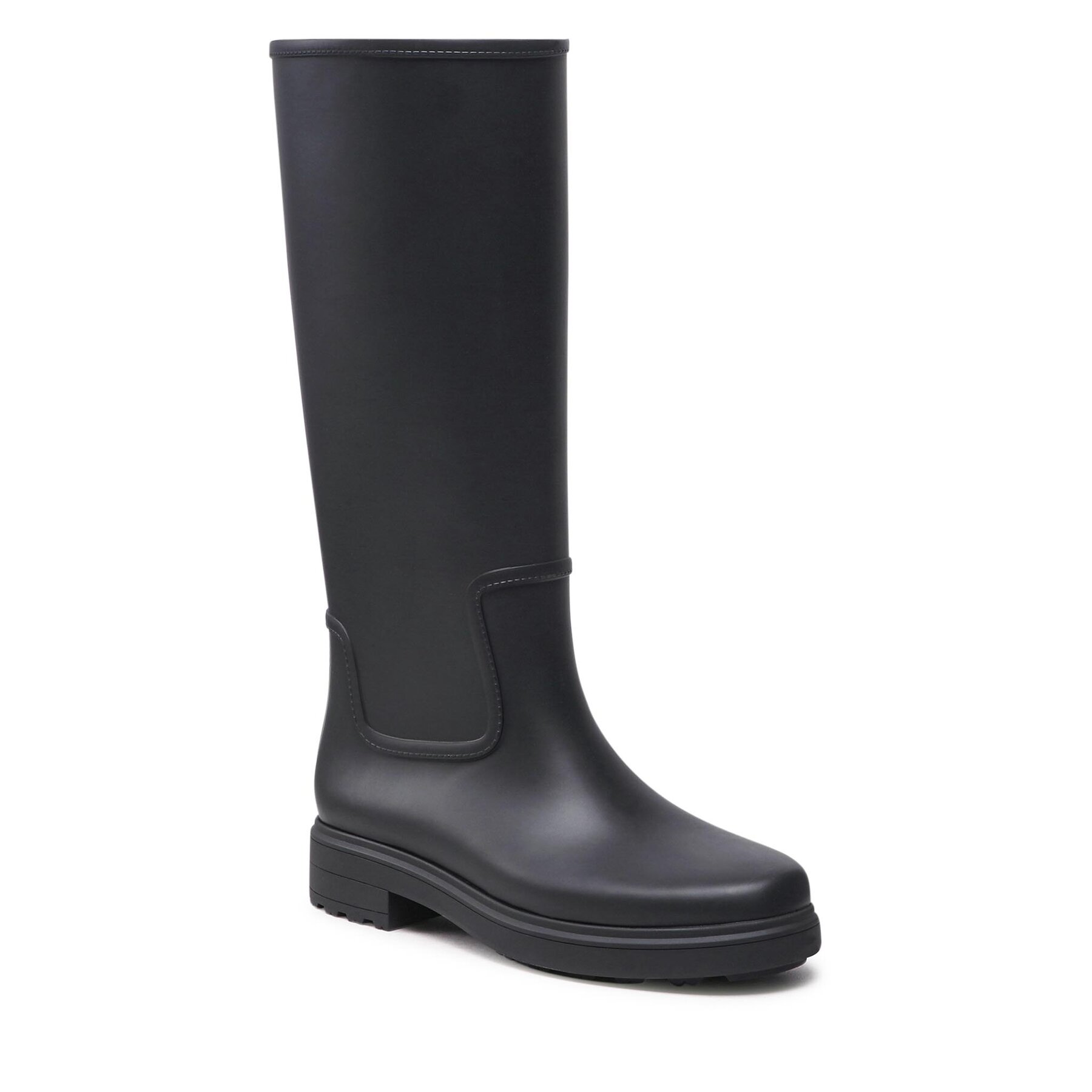 Gumijasti škornji Calvin Klein Rain Boot Knee W/Flc HW0HW01265 Ck Black BAX