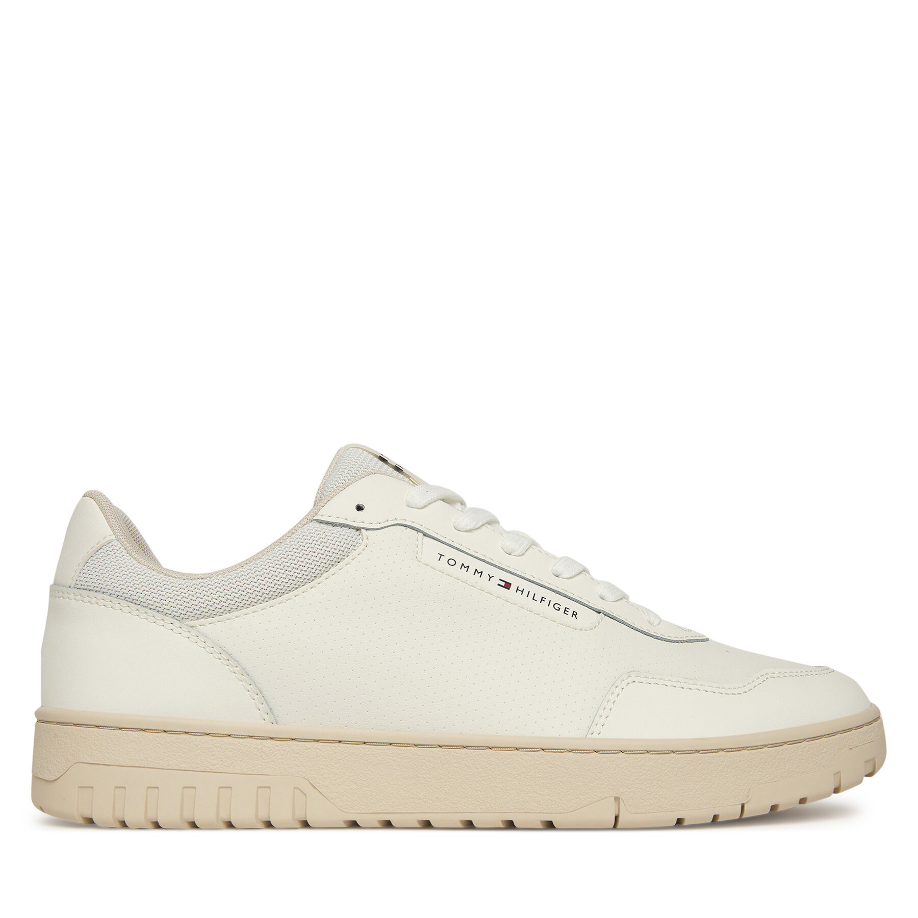 Superge Tommy Hilfiger Th Basket Core FM0FM05629 Écru