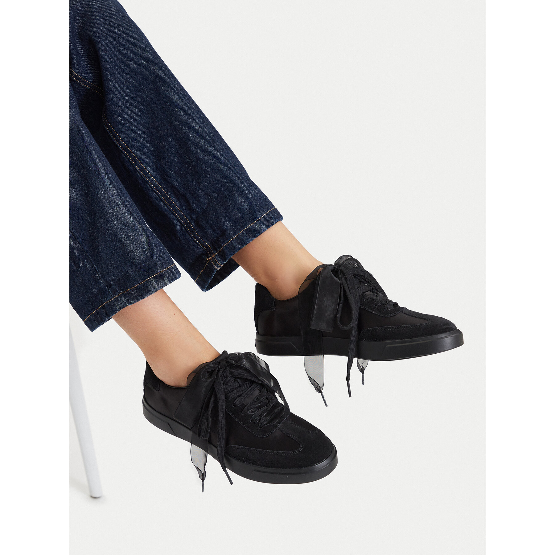 Superge Calvin Klein Low Pro Cupsole Wt Satin Mix HW0HW03288 Črna