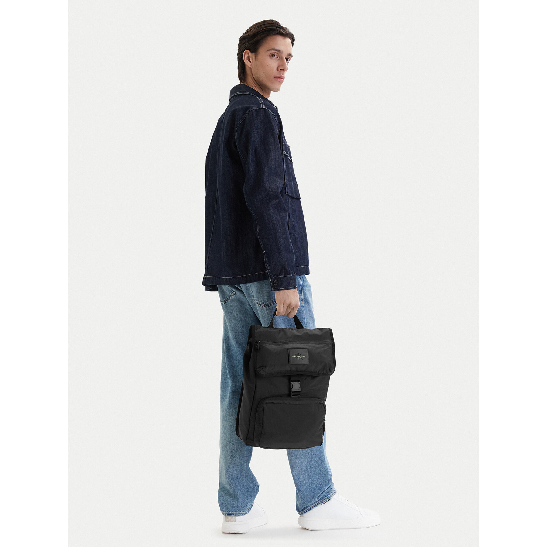 Rucsac Calvin Klein Jeans Sport Essentials Sq Flat Bp43 L K50K511721 Negru