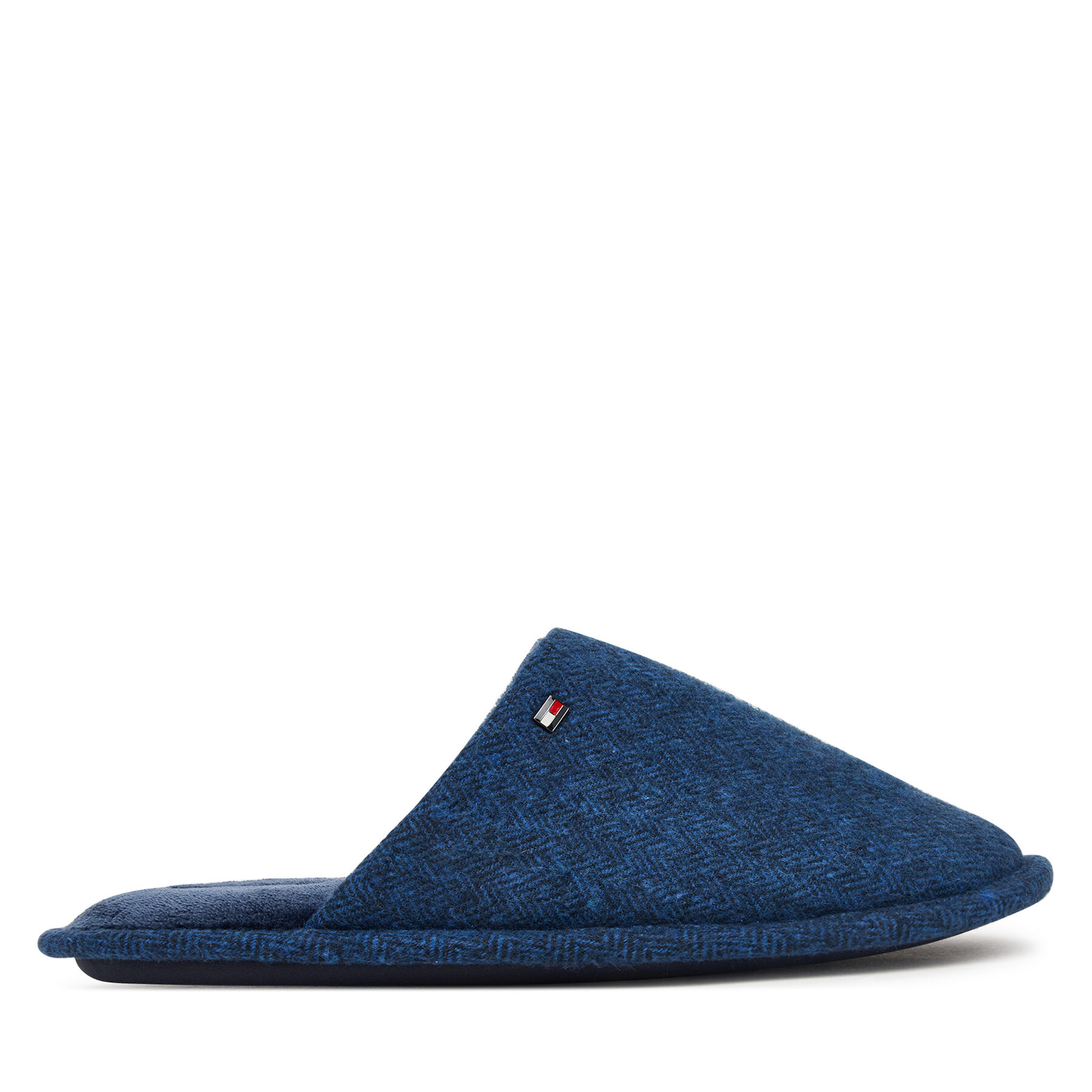 Bačkory Tommy Hilfiger Hilfiger Herringbone House Shoe FM0FM06018 Tmavomodrá