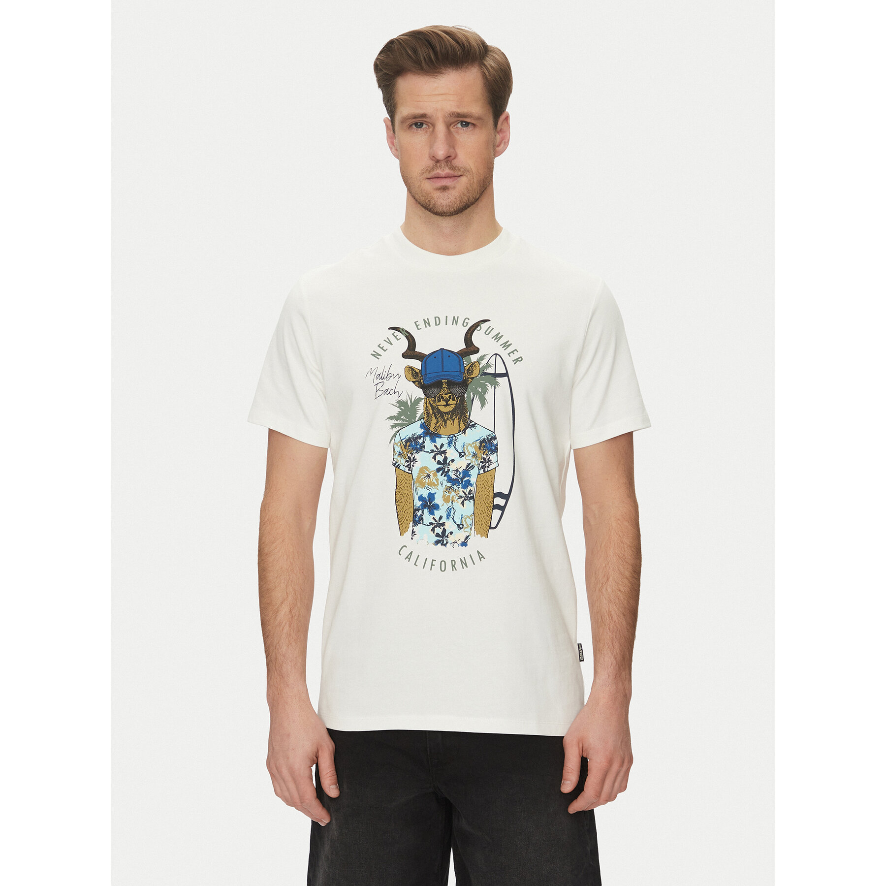 Blend T-shirt 20718280 Bianco Regular Fit