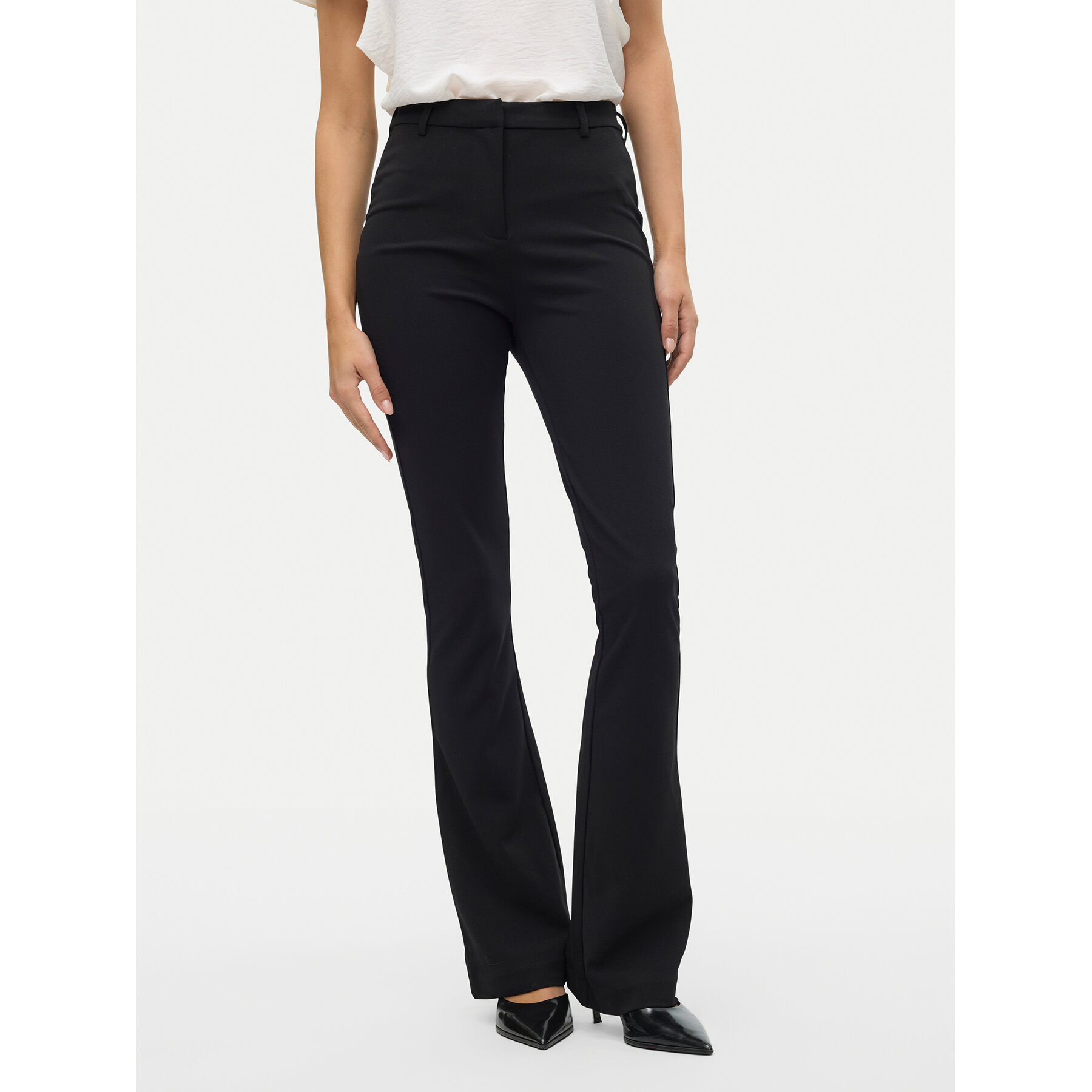 Vero Moda Stoffhose Vmamira 10250284 Schwarz Regular Fit