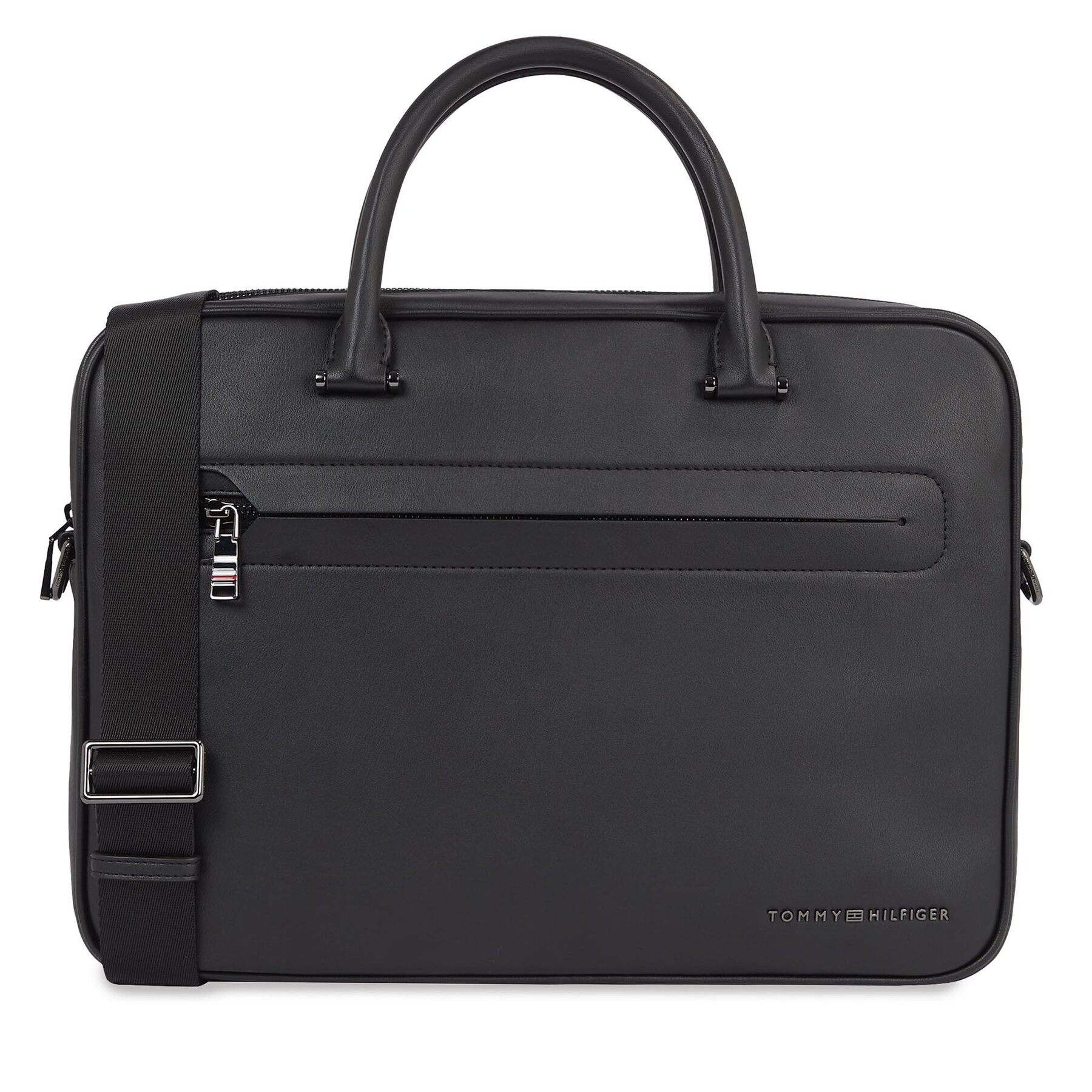 Laptoptasche Tommy Hilfiger Th Modern Pu Computer Bag AM0AM12232 Schwarz, Größe 00
