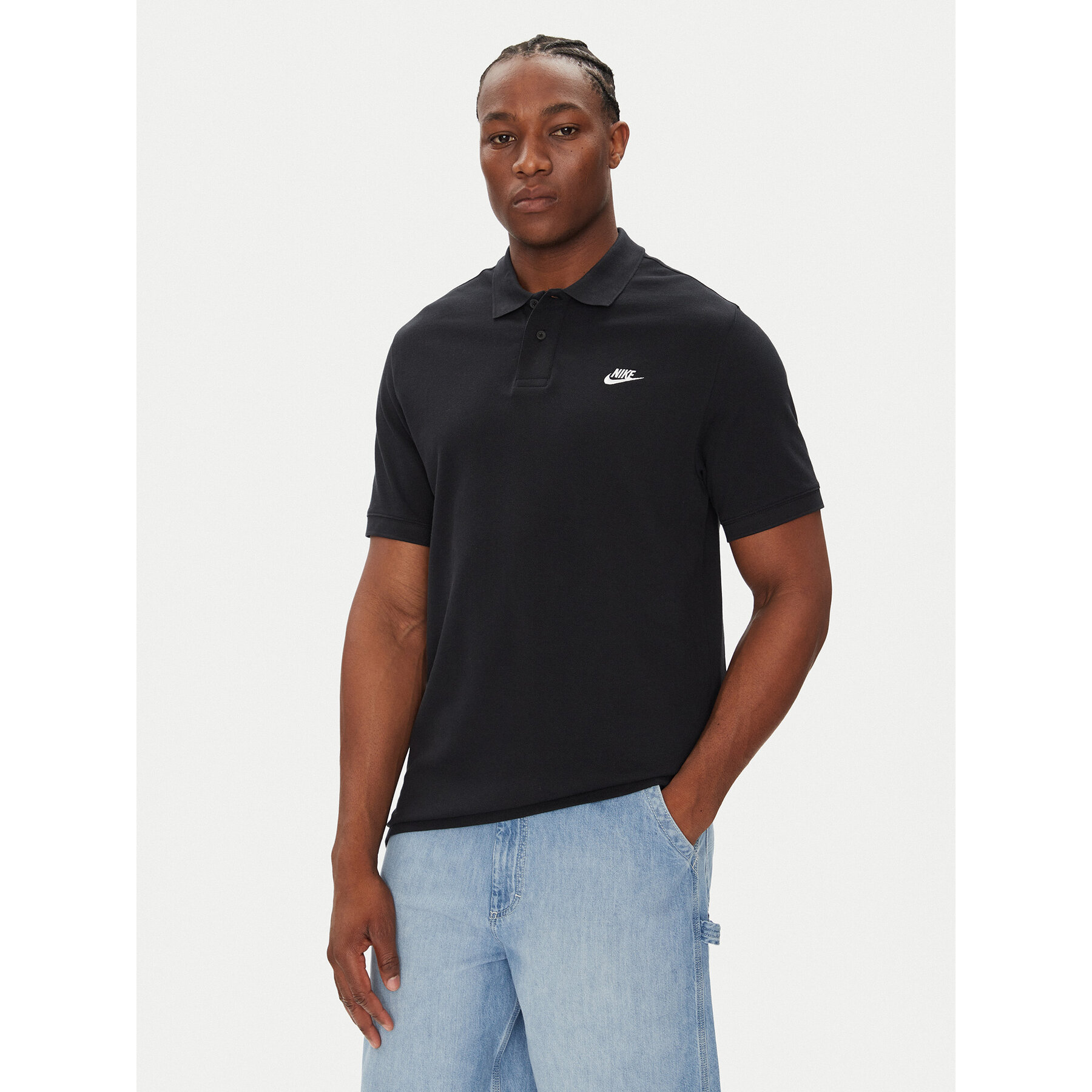 Nike Pólóing FN3894 Fekete Regular Fit
