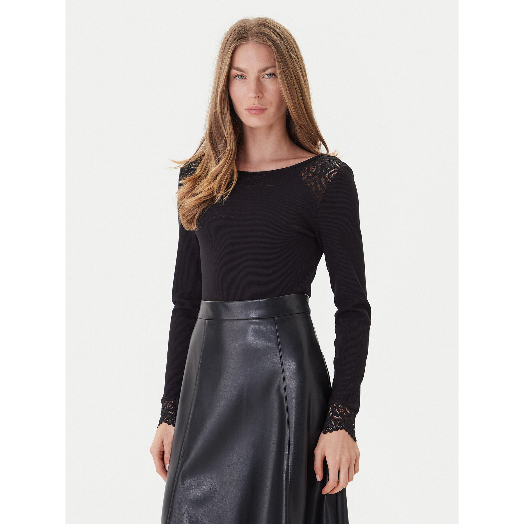Morgan Body 251-TDENTY Schwarz Slim Fit