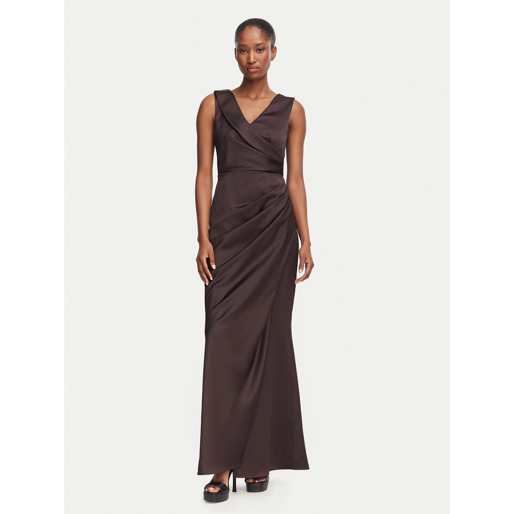 Rinascimento Abendkleid CFC0130465003 Dunkelbraun Regular Fit