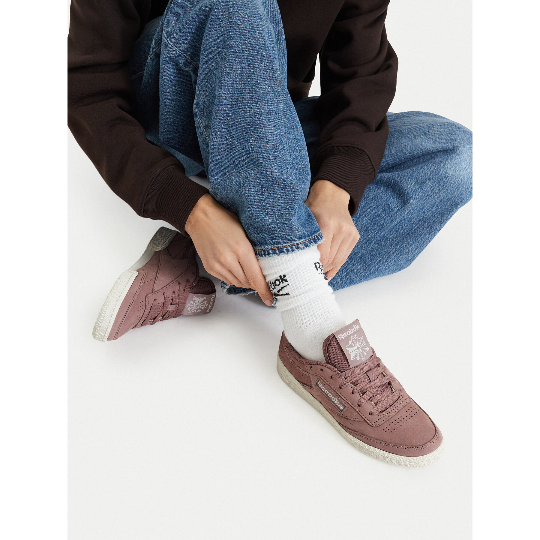 Sneakersy Reebok Club C 85 EO-CLUB C 85 100260676 Fialová