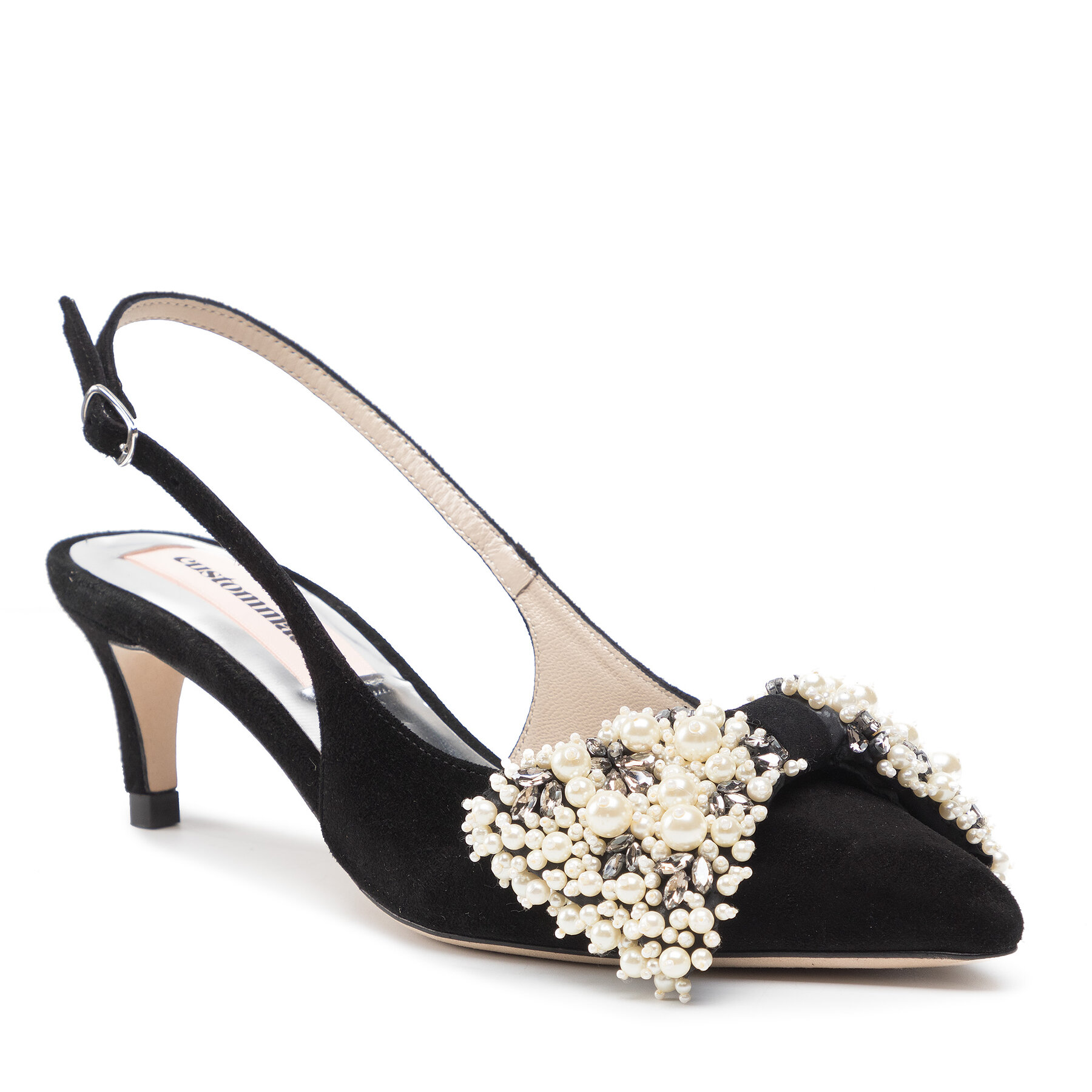 Sandalias Custommade Alima Suede 999606017 Negro